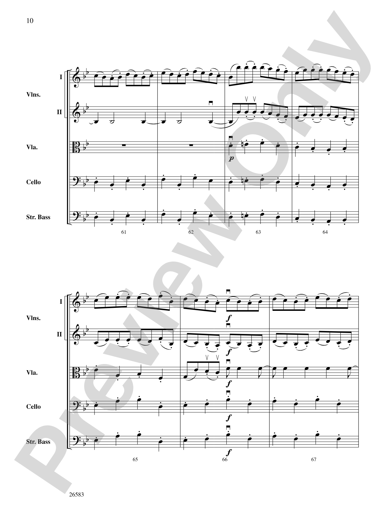 Symphony No. 25, First Movement: Score