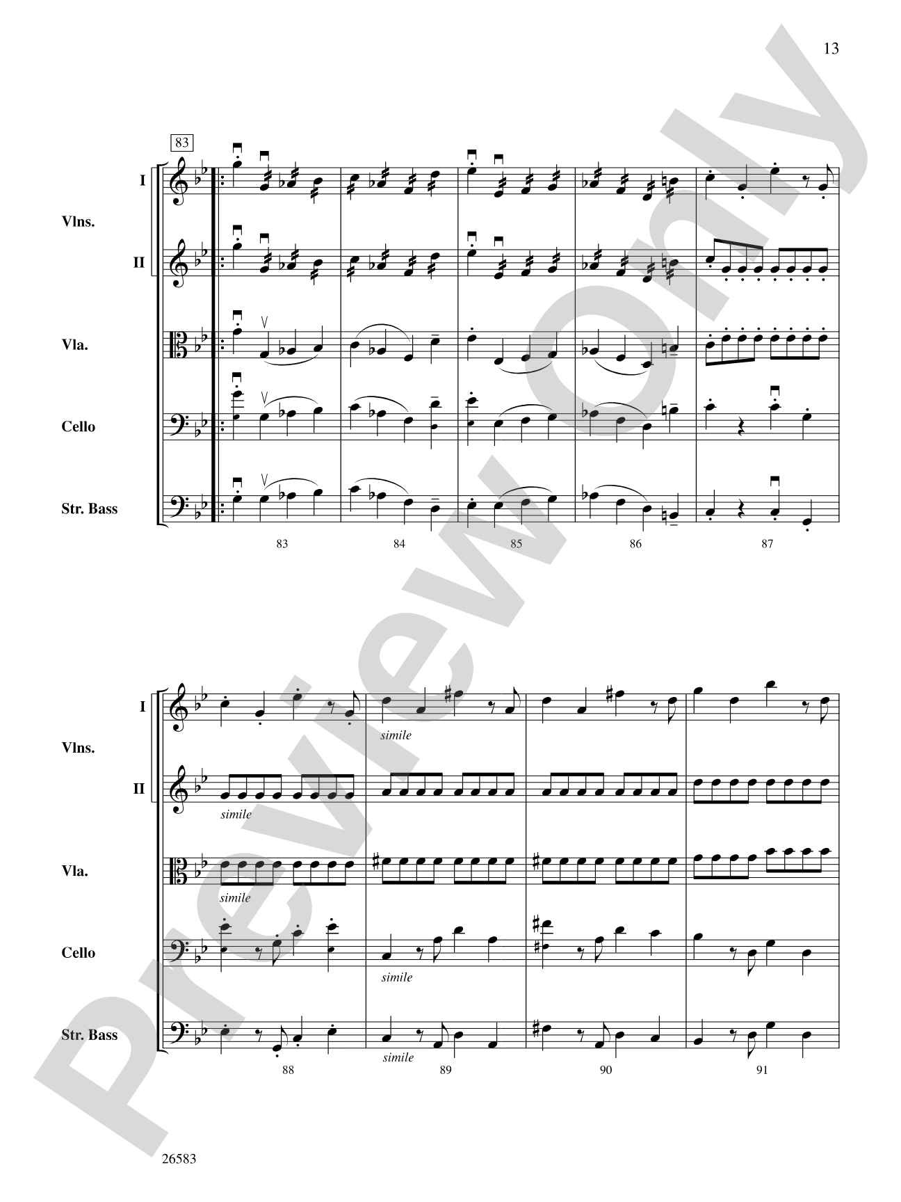 Symphony No. 25, First Movement: Score