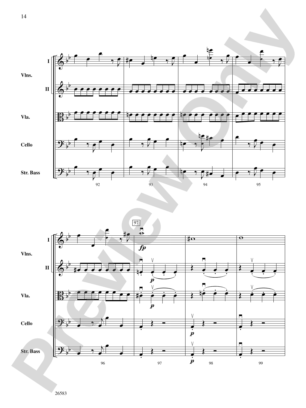 Symphony No. 25, First Movement: Score
