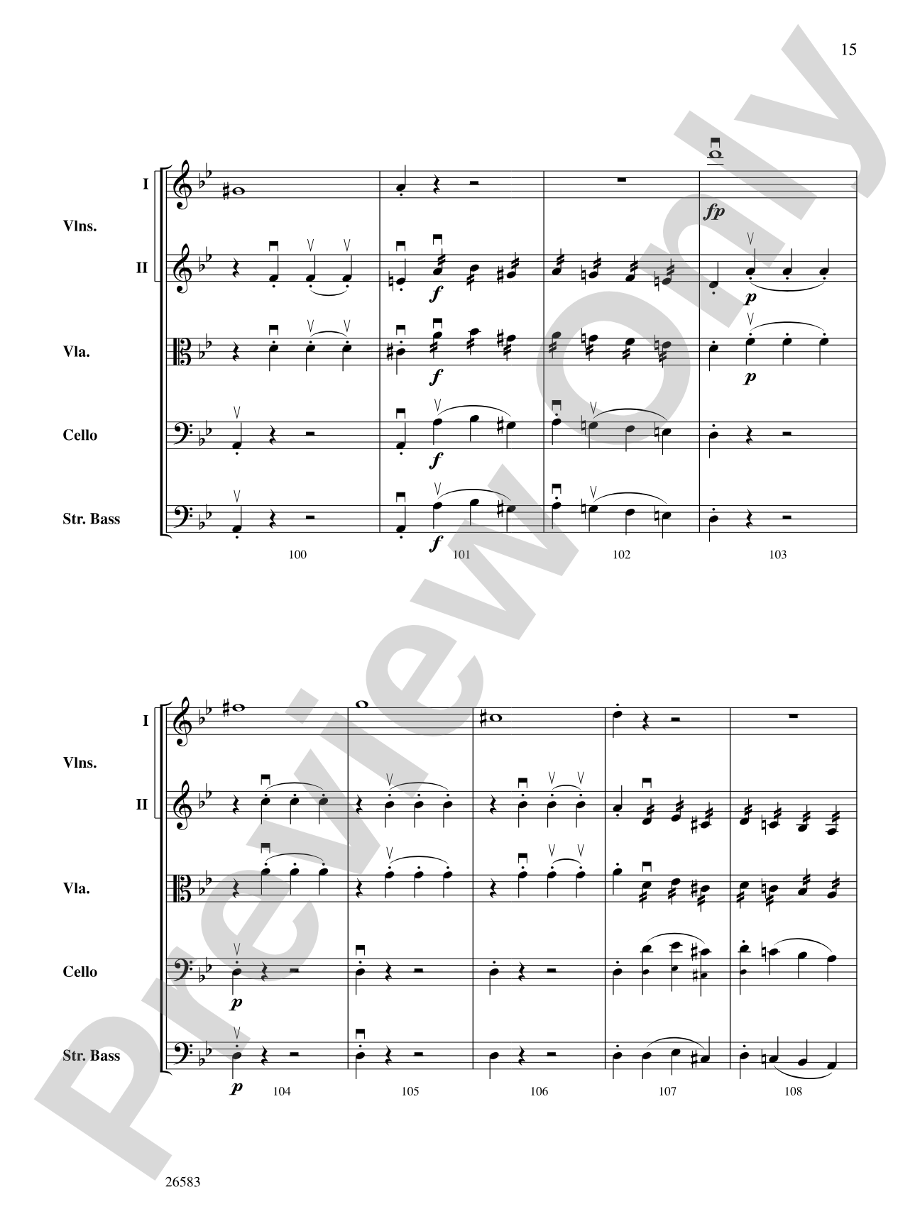 Symphony No. 25, First Movement: Score
