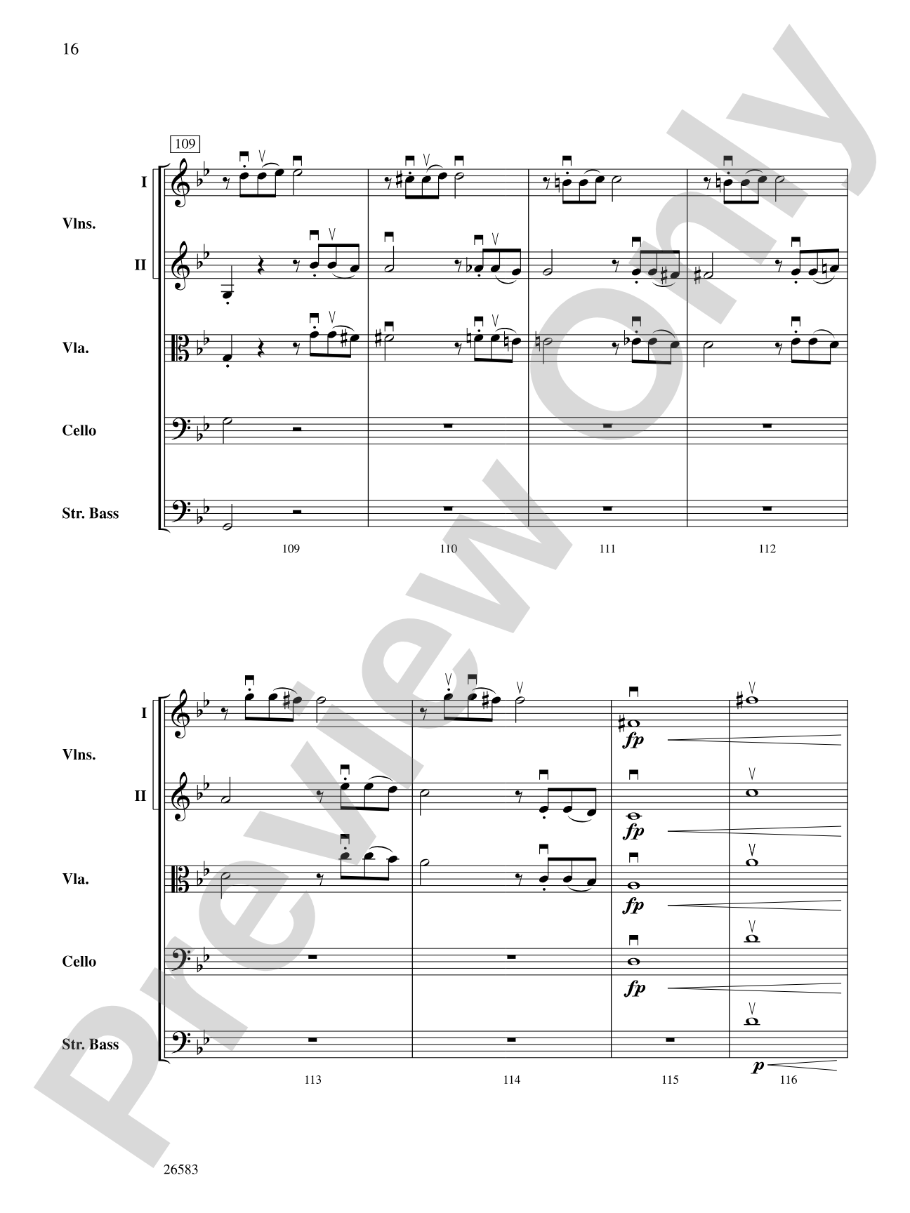 Symphony No. 25, First Movement: Score