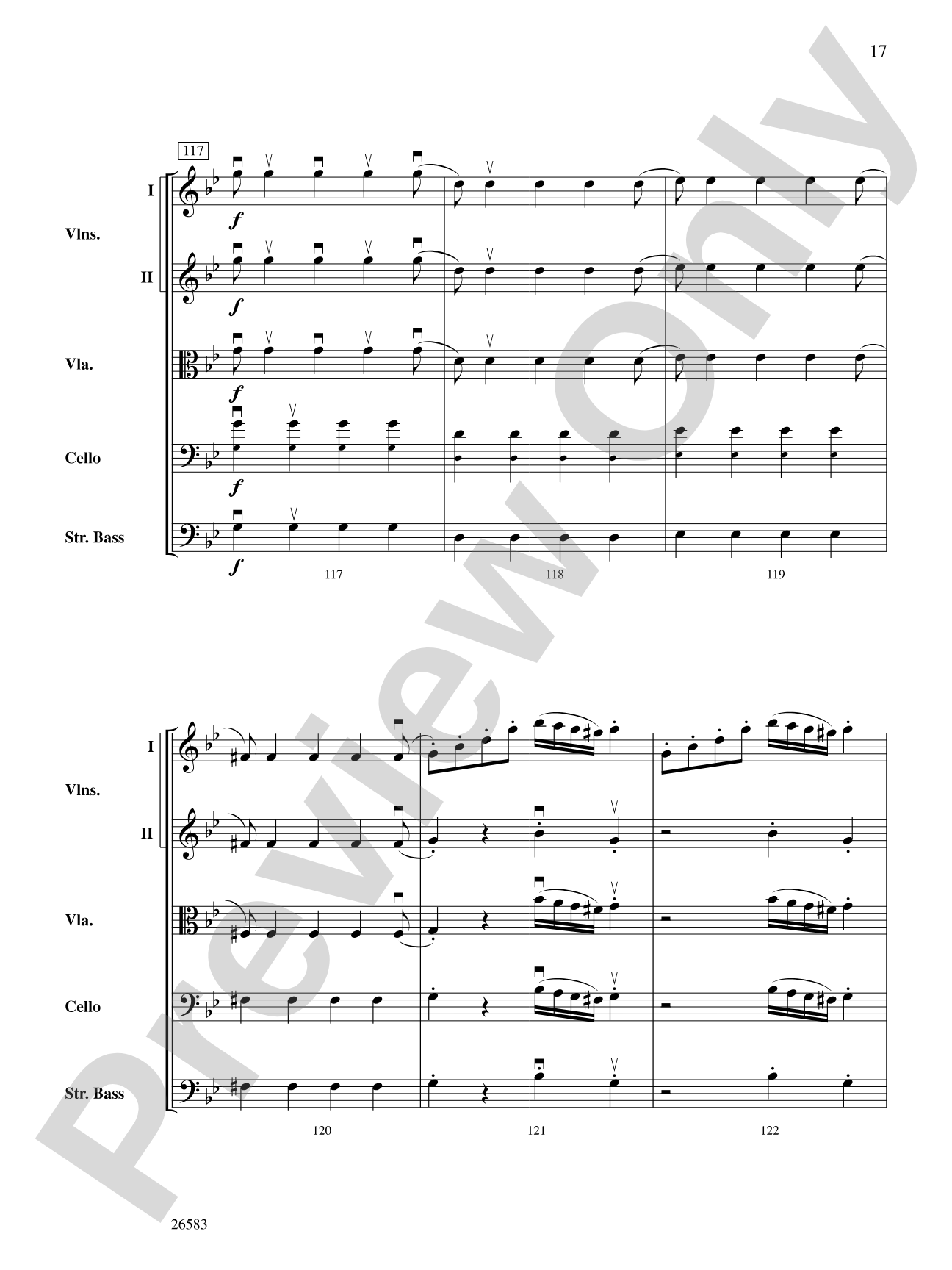 Symphony No. 25, First Movement: Score