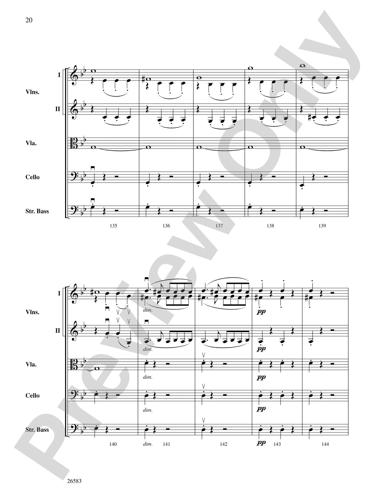 Symphony No. 25, First Movement: Score