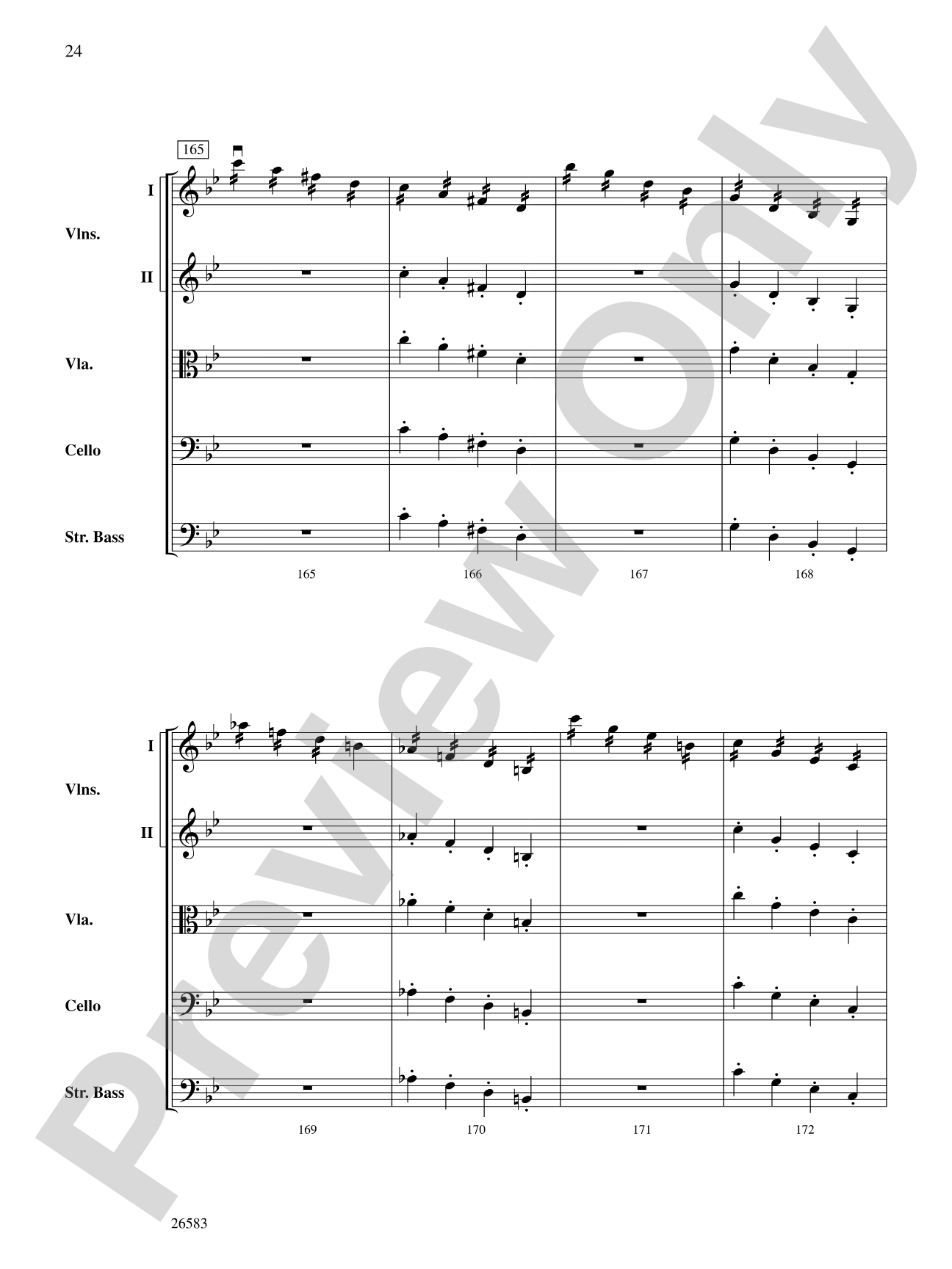 Symphony No. 25, First Movement: Score