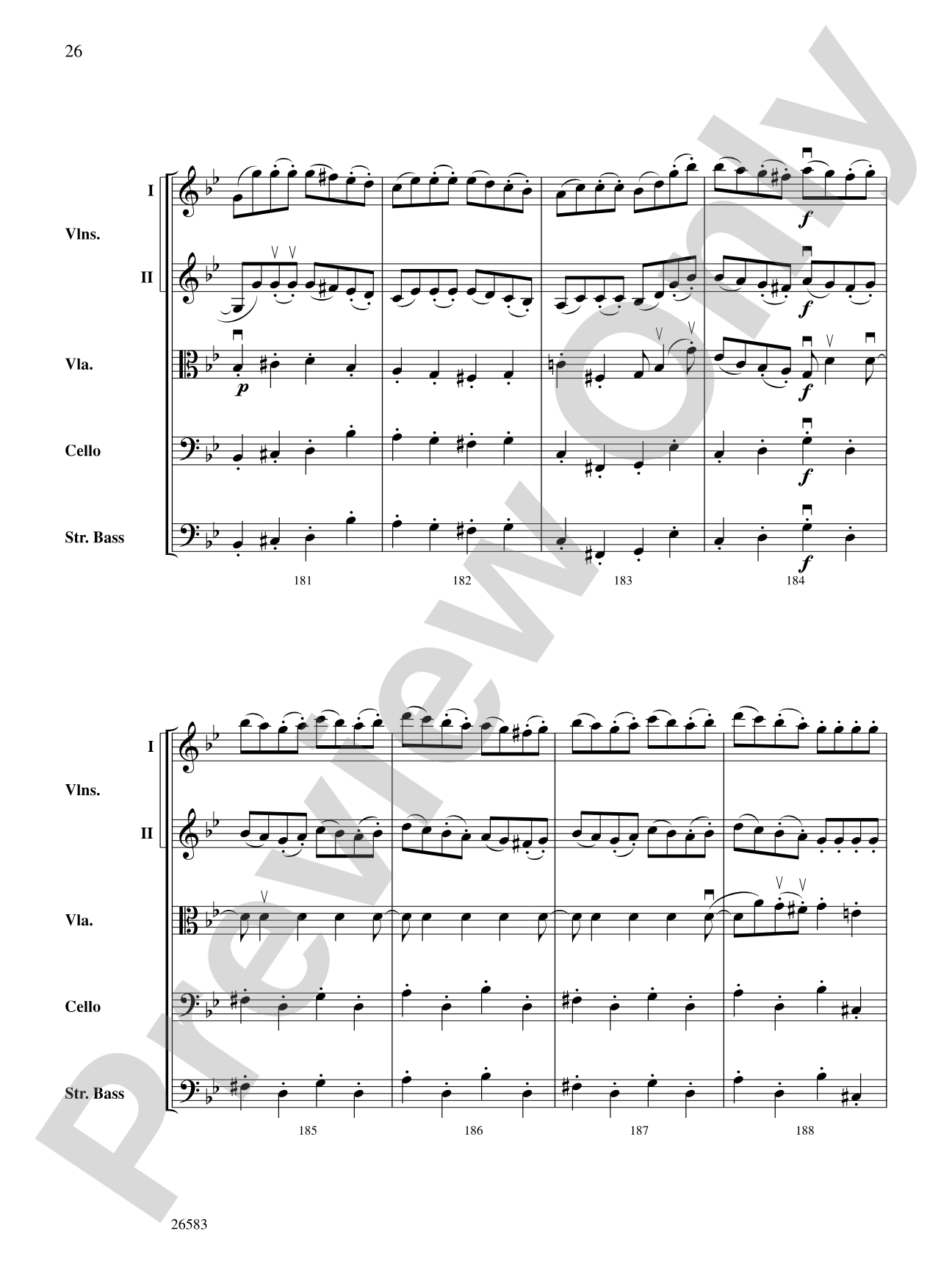 Symphony No. 25, First Movement: Score