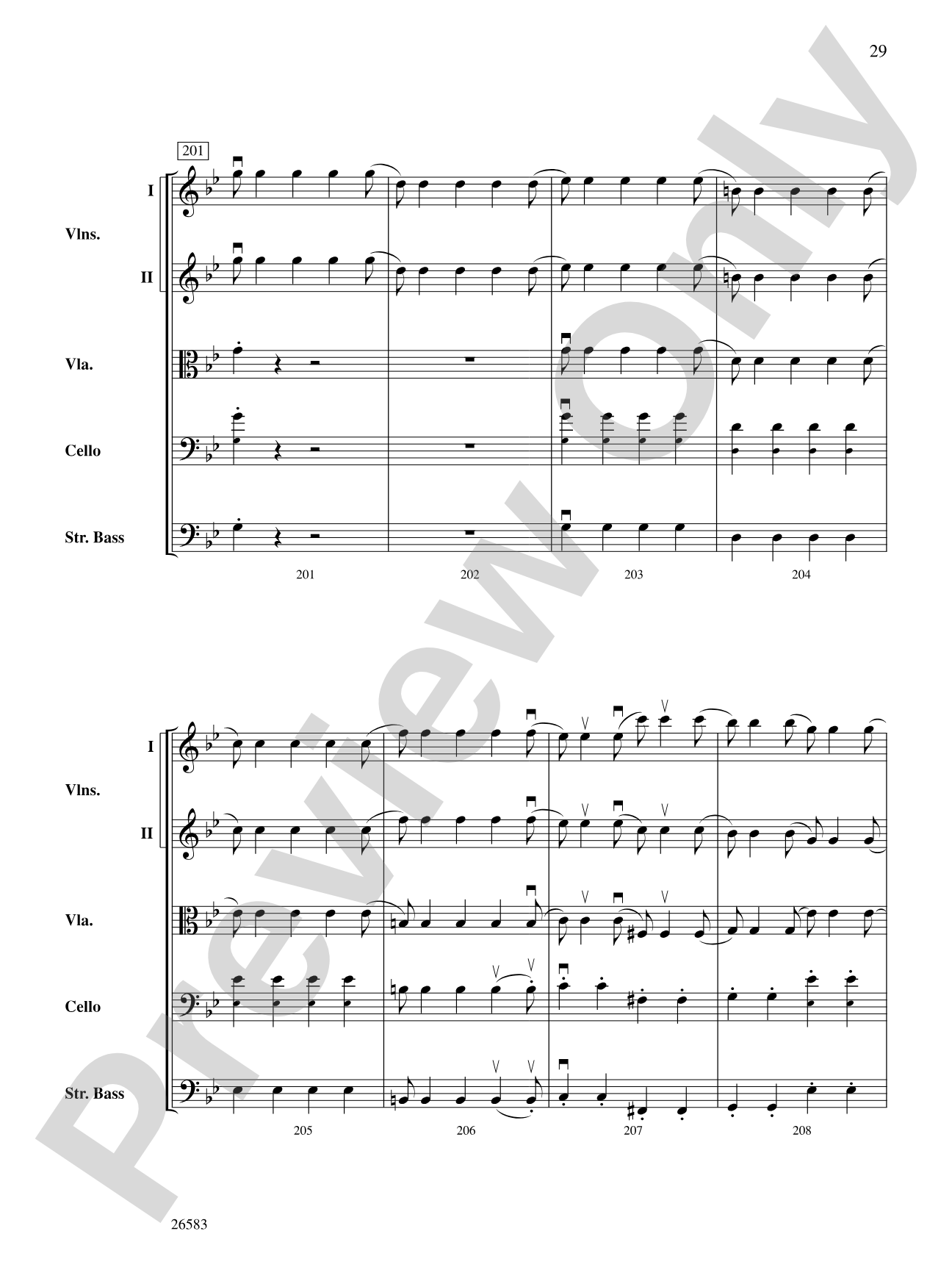 Symphony No. 25, First Movement: Score