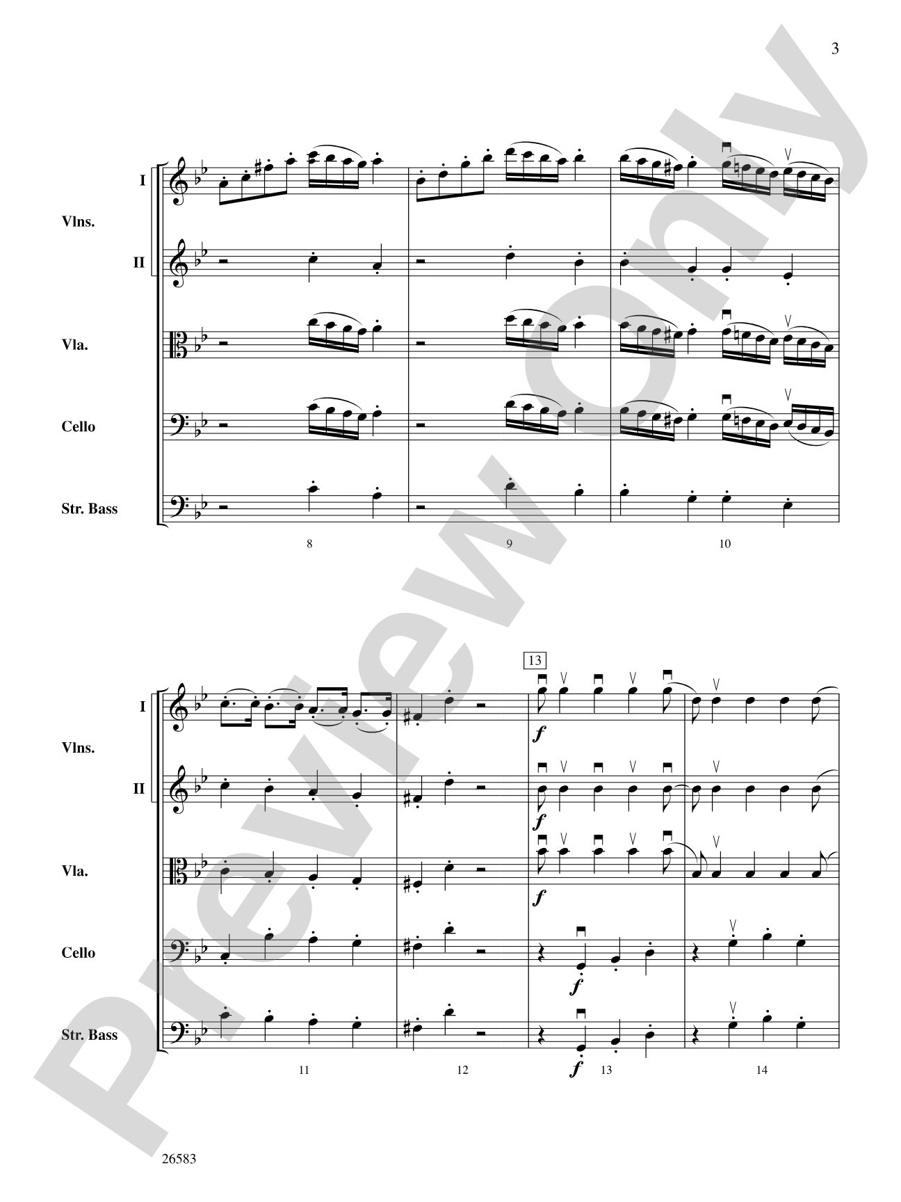 Symphony No. 25, First Movement: Score