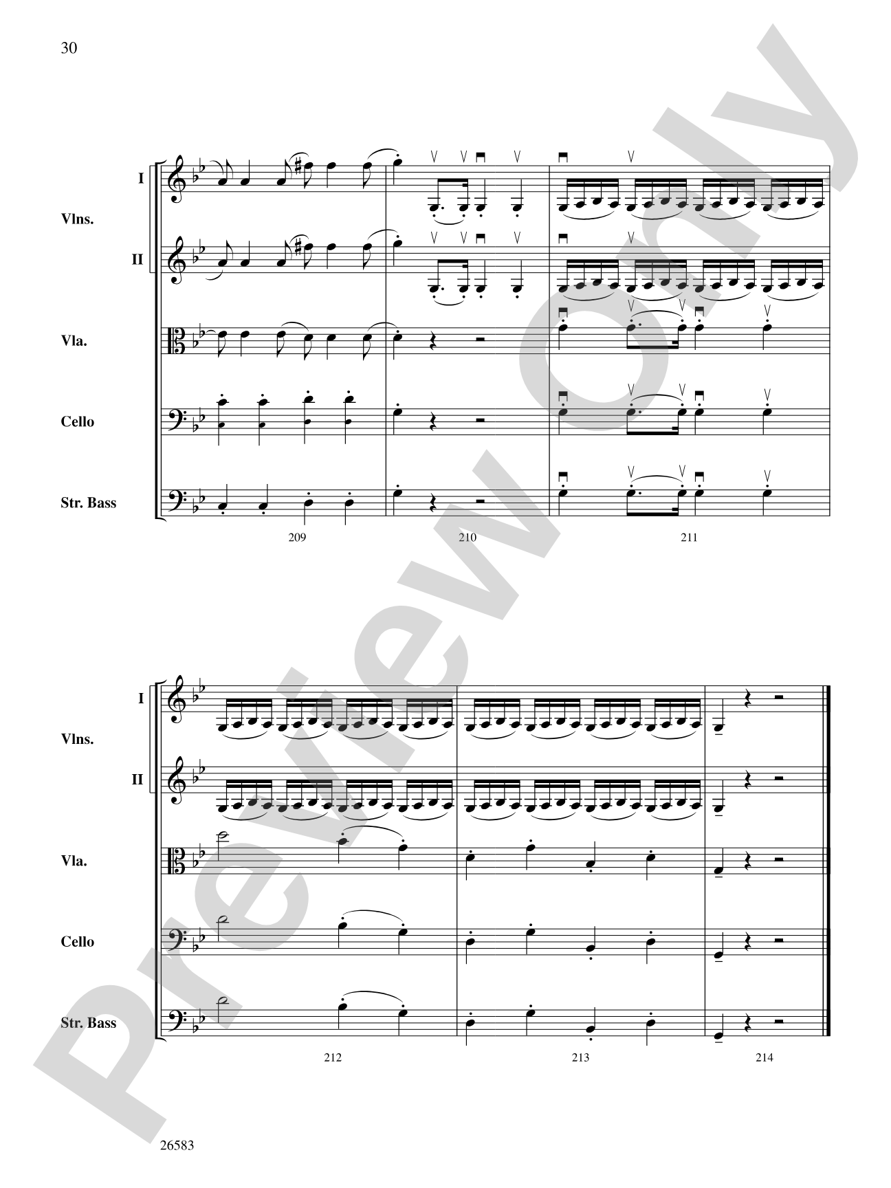 Symphony No. 25, First Movement: Score