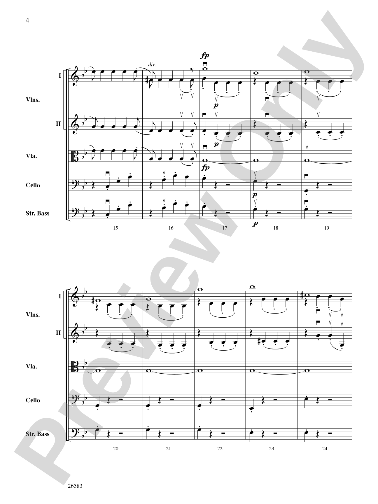 Symphony No. 25, First Movement: Score