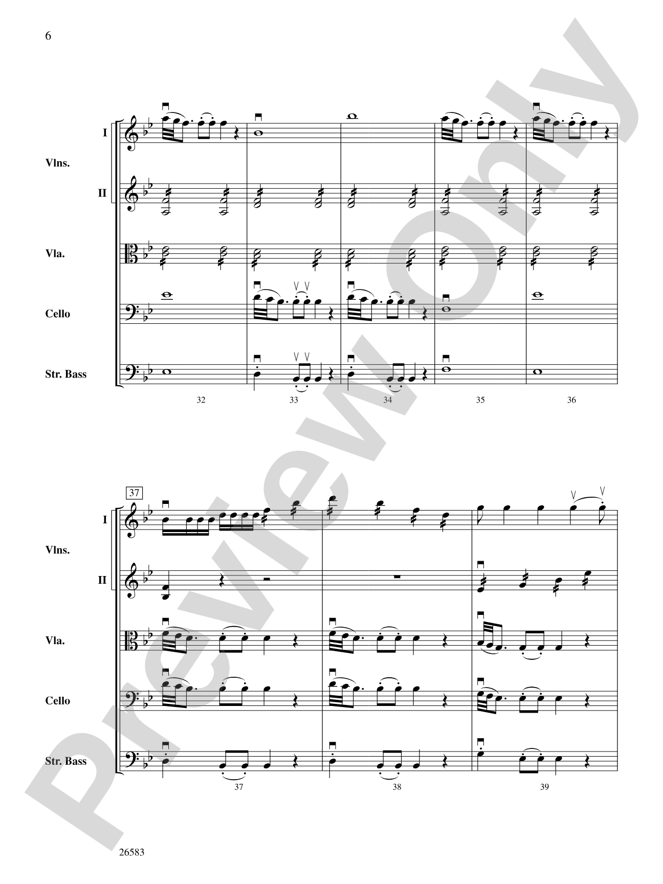 Symphony No. 25, First Movement: Score