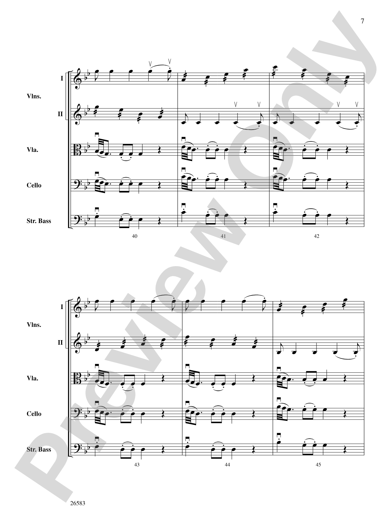 Symphony No. 25, First Movement: Score