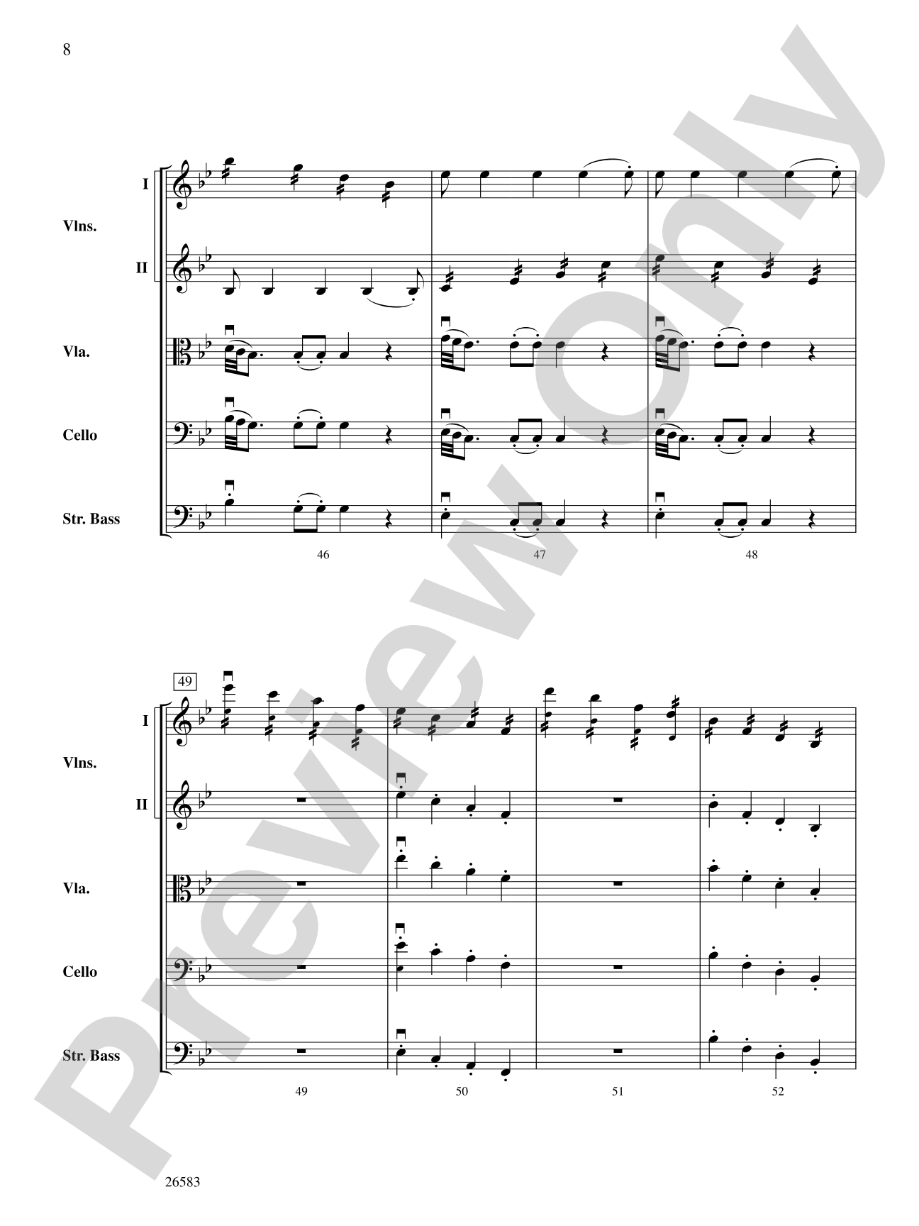 Symphony No. 25, First Movement: Score