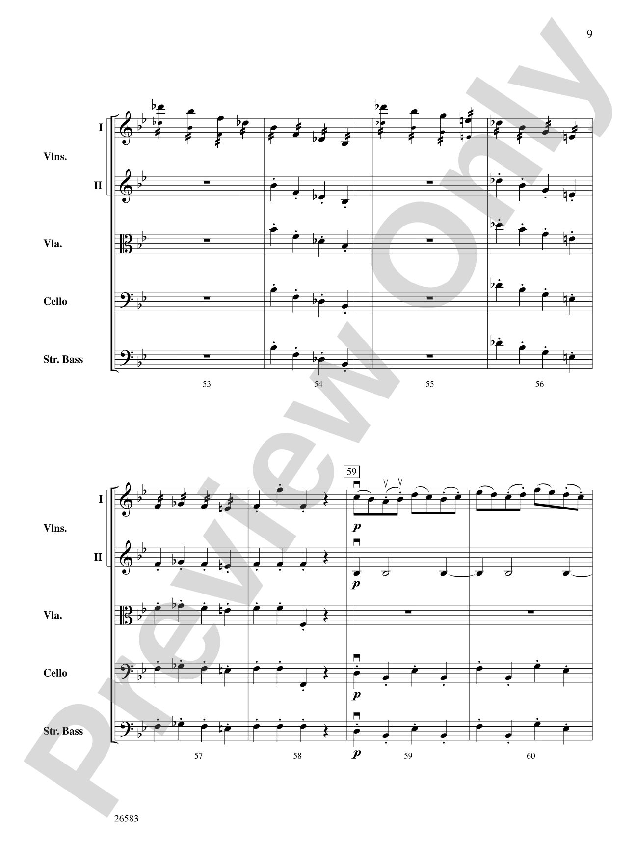 Symphony No. 25, First Movement: Score