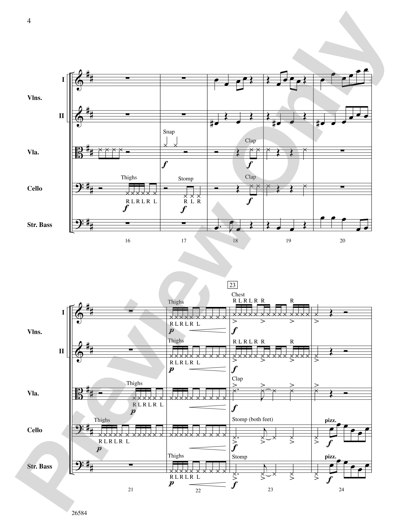 Bio Rhythms: String Orchestra Conductor Score & Parts