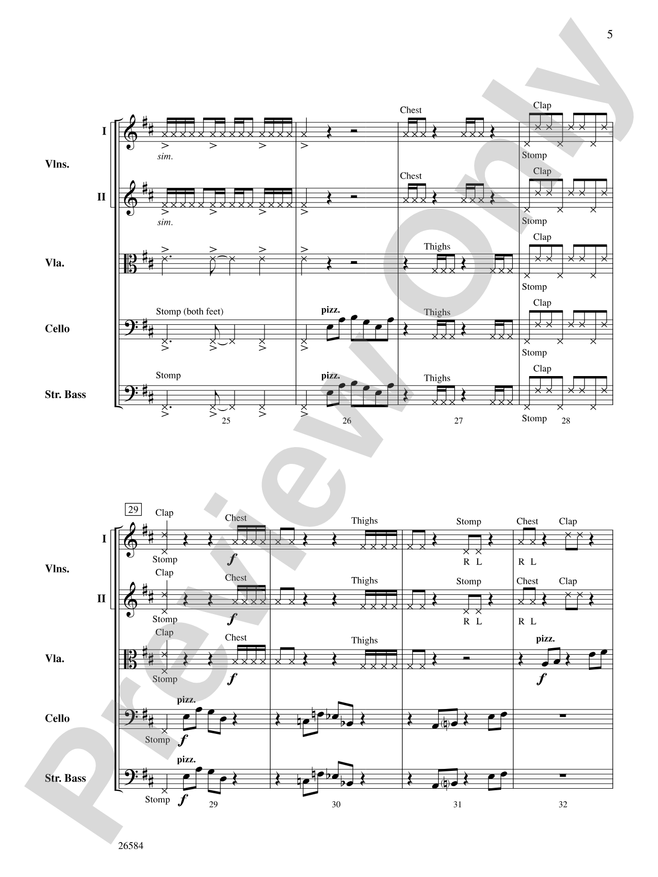 Bio Rhythms: String Orchestra Conductor Score & Parts