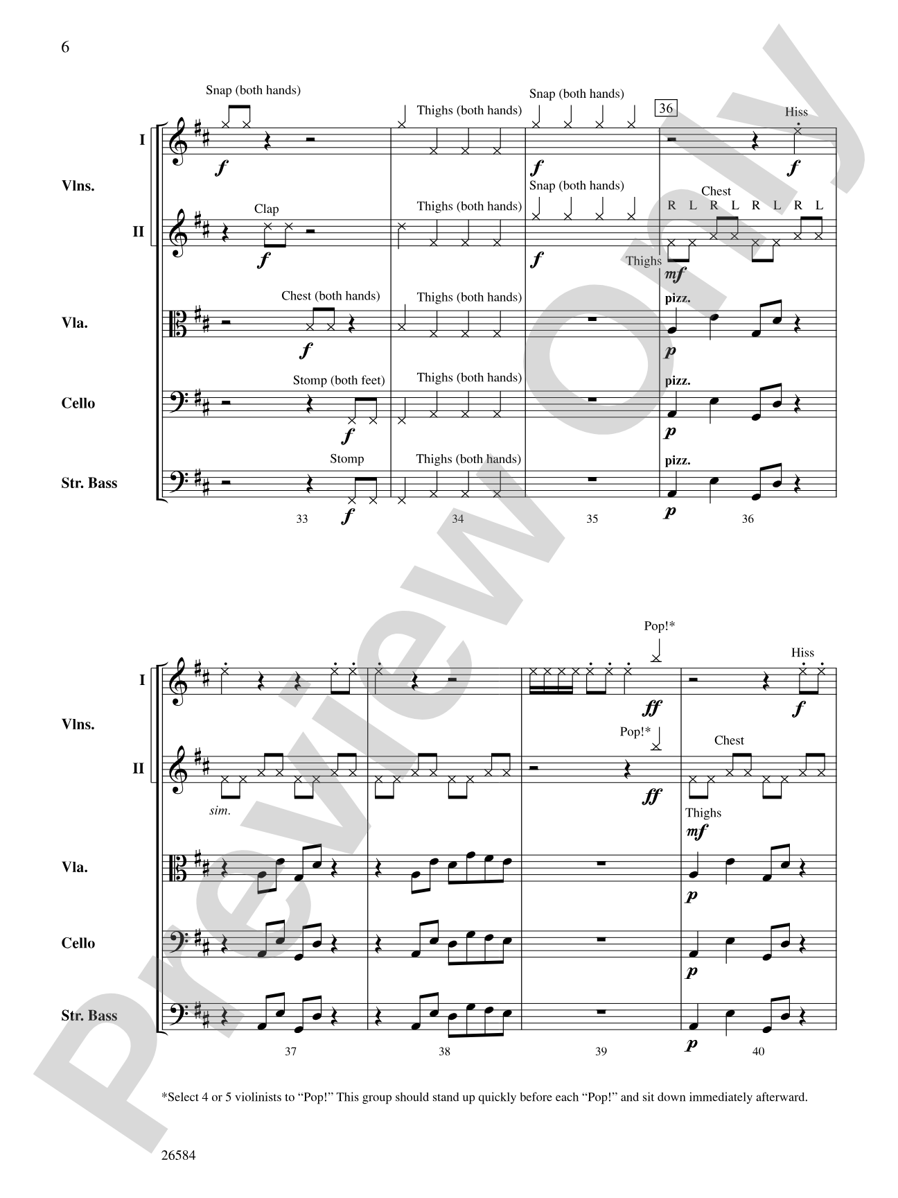 Bio Rhythms: String Orchestra Conductor Score & Parts