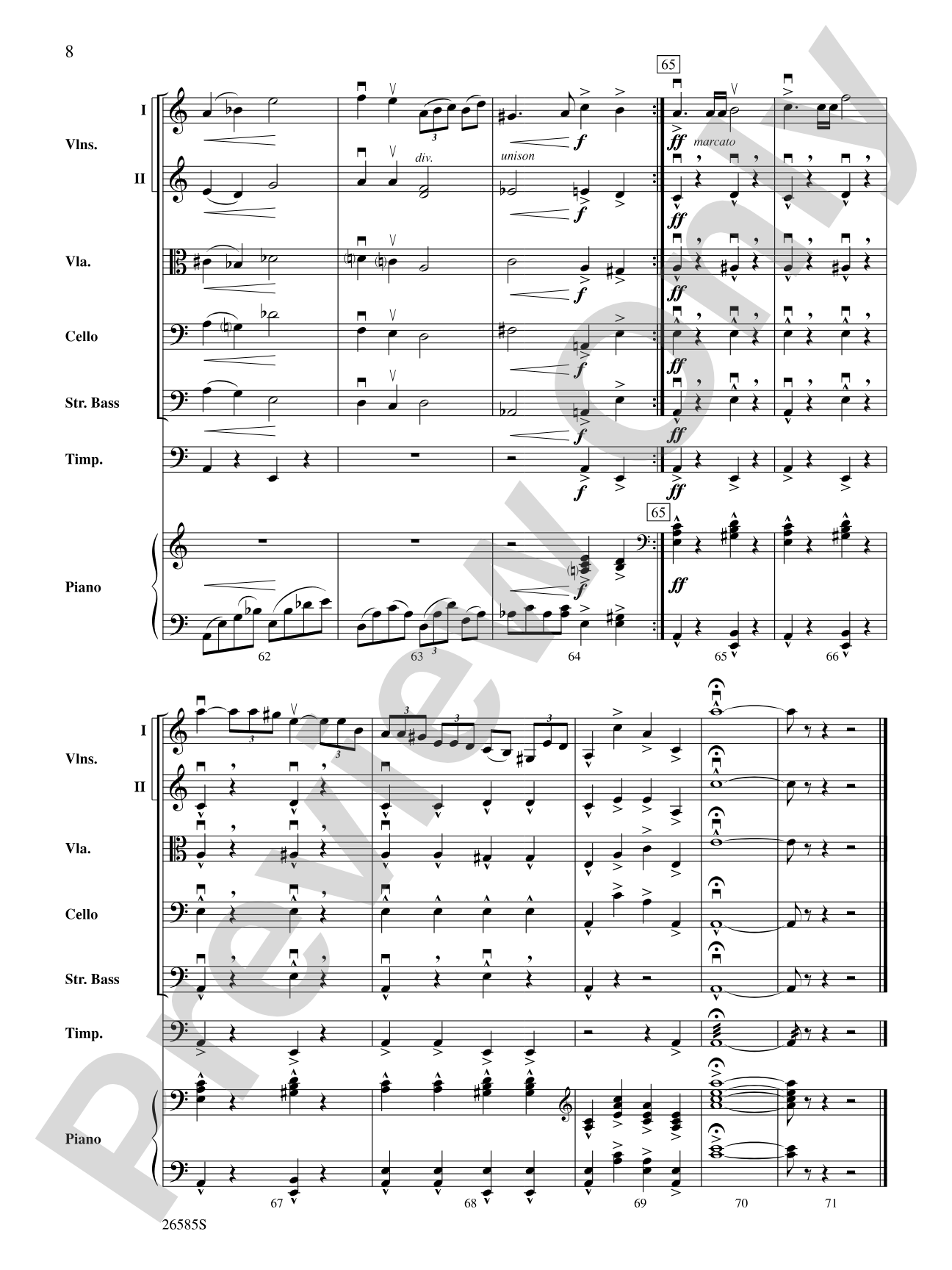 A Grieg Portrait: String Orchestra Conductor Score & Parts
