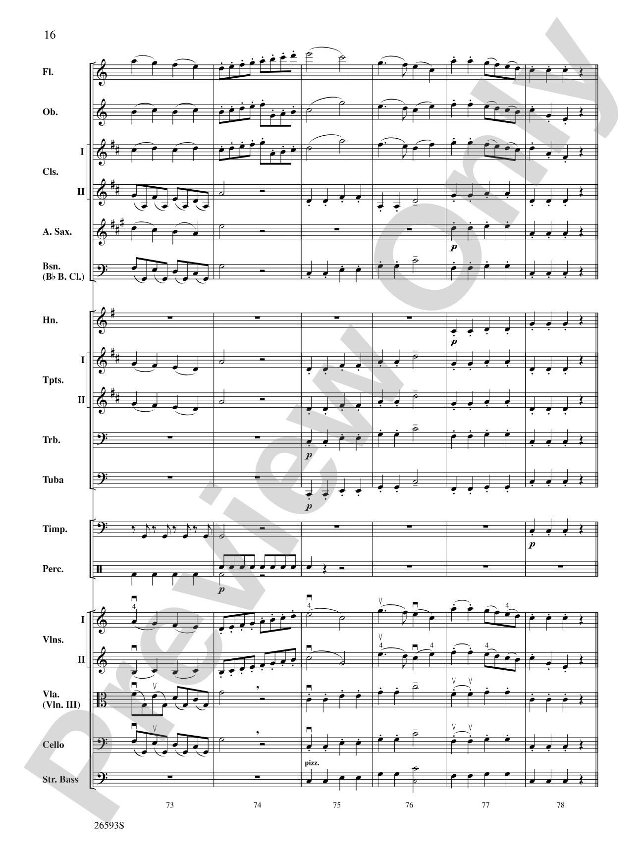 "Surprise" Symphony: Full Orchestra Conductor Score & Parts