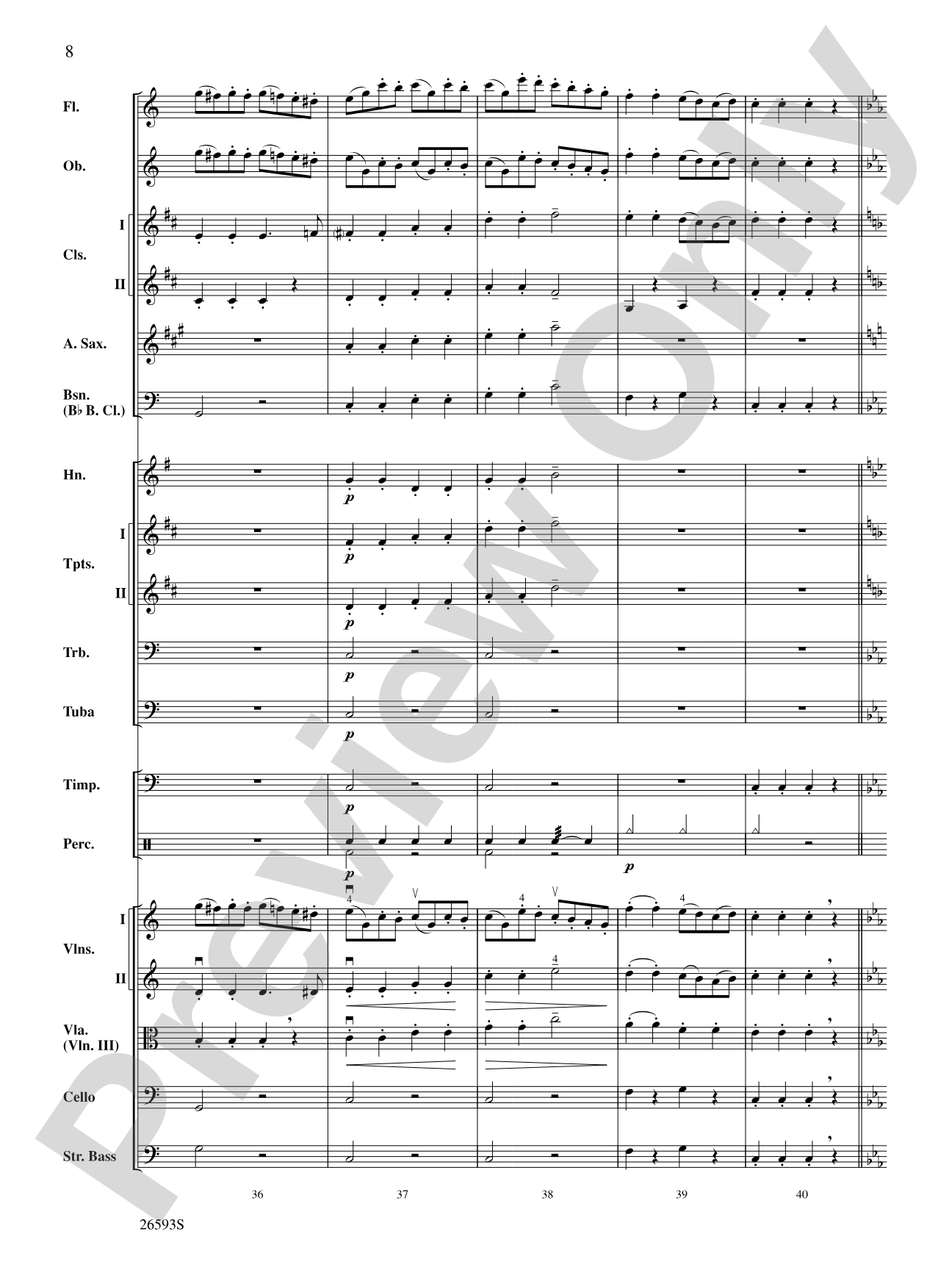 "Surprise" Symphony: Full Orchestra Conductor Score & Parts
