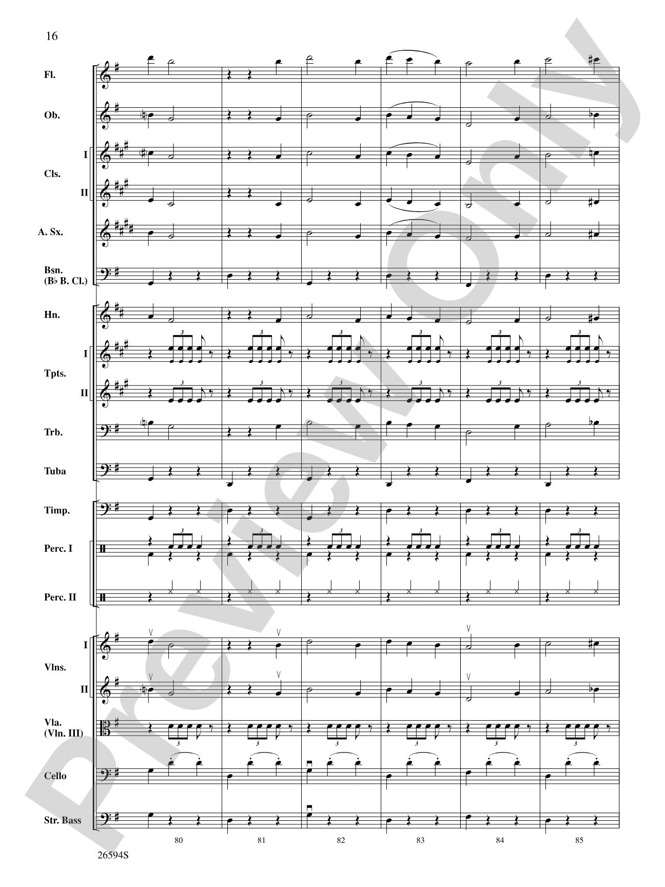 Themes from Capriccio Italien: Full Orchestra Conductor Score & Parts