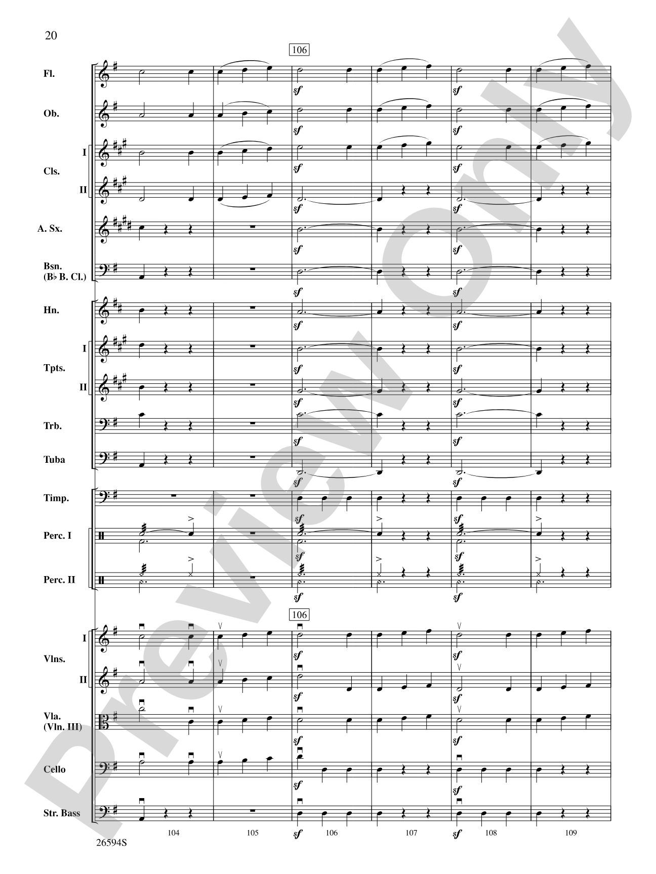 Themes from Capriccio Italien: Full Orchestra Conductor Score & Parts