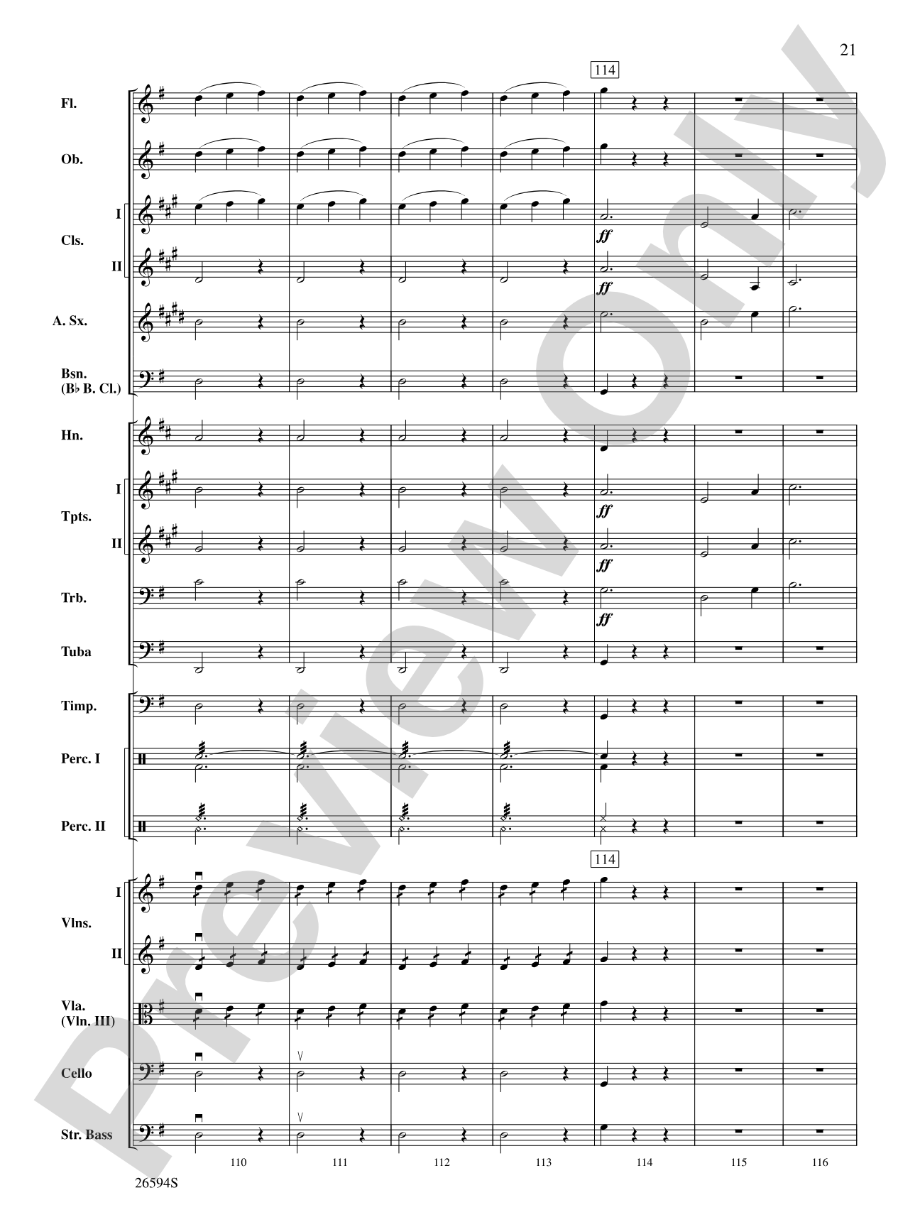 Themes from Capriccio Italien: Full Orchestra Conductor Score & Parts
