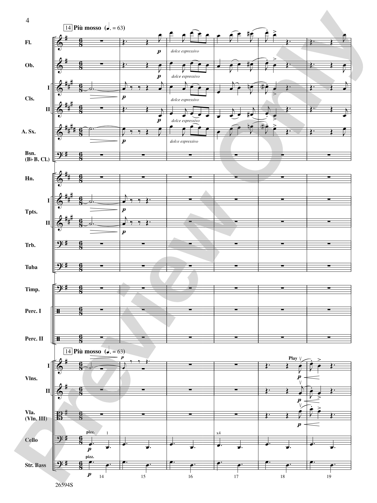 Themes from Capriccio Italien: Full Orchestra Conductor Score & Parts