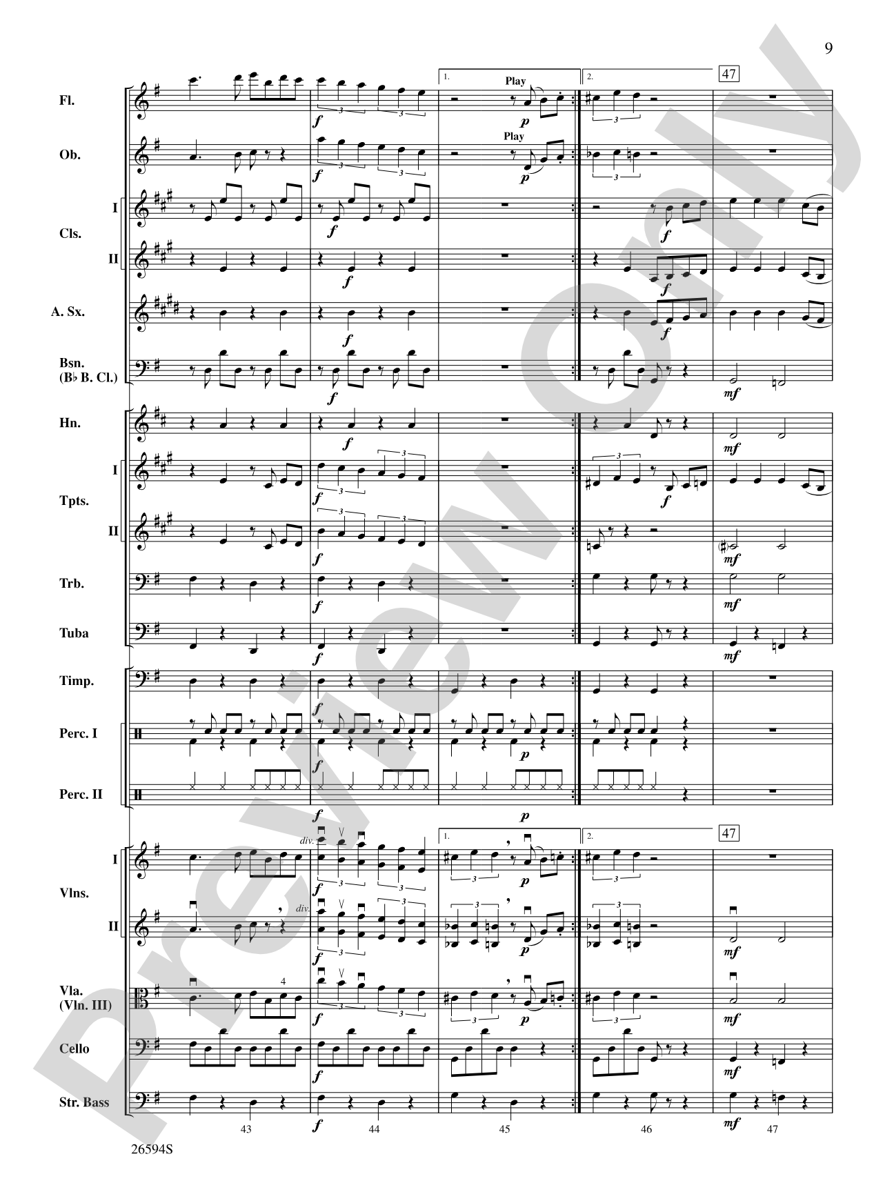 Themes from Capriccio Italien: Full Orchestra Conductor Score & Parts
