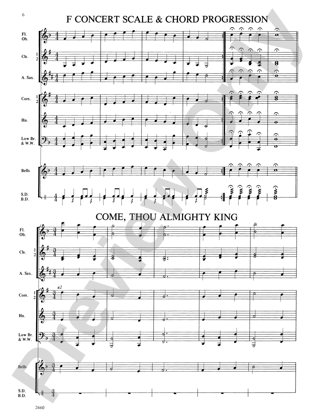 Basic Band Warm-ups: Concert Band Conductor Score & Parts