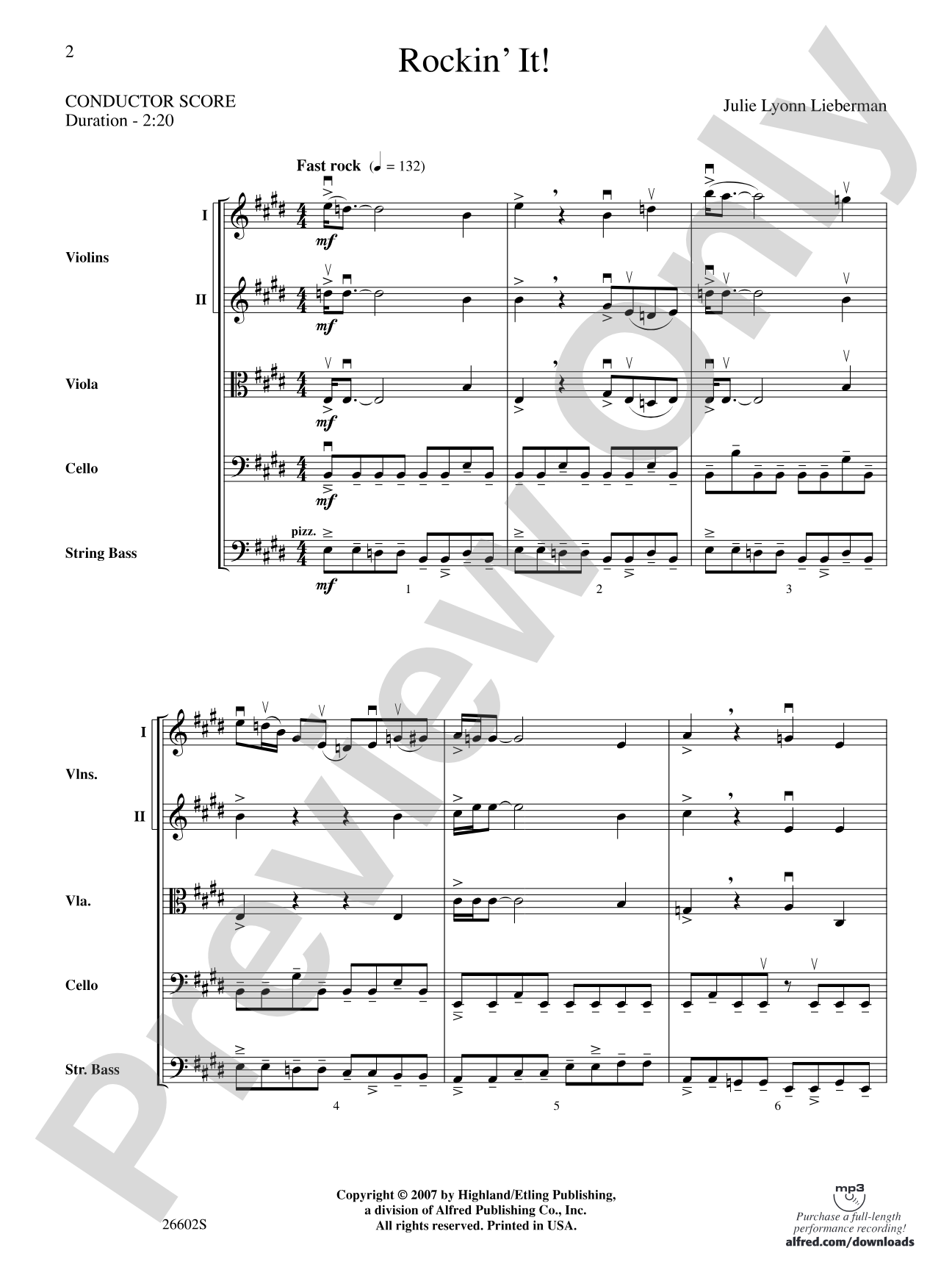 Rockin' It!: String Orchestra Conductor Score & Parts