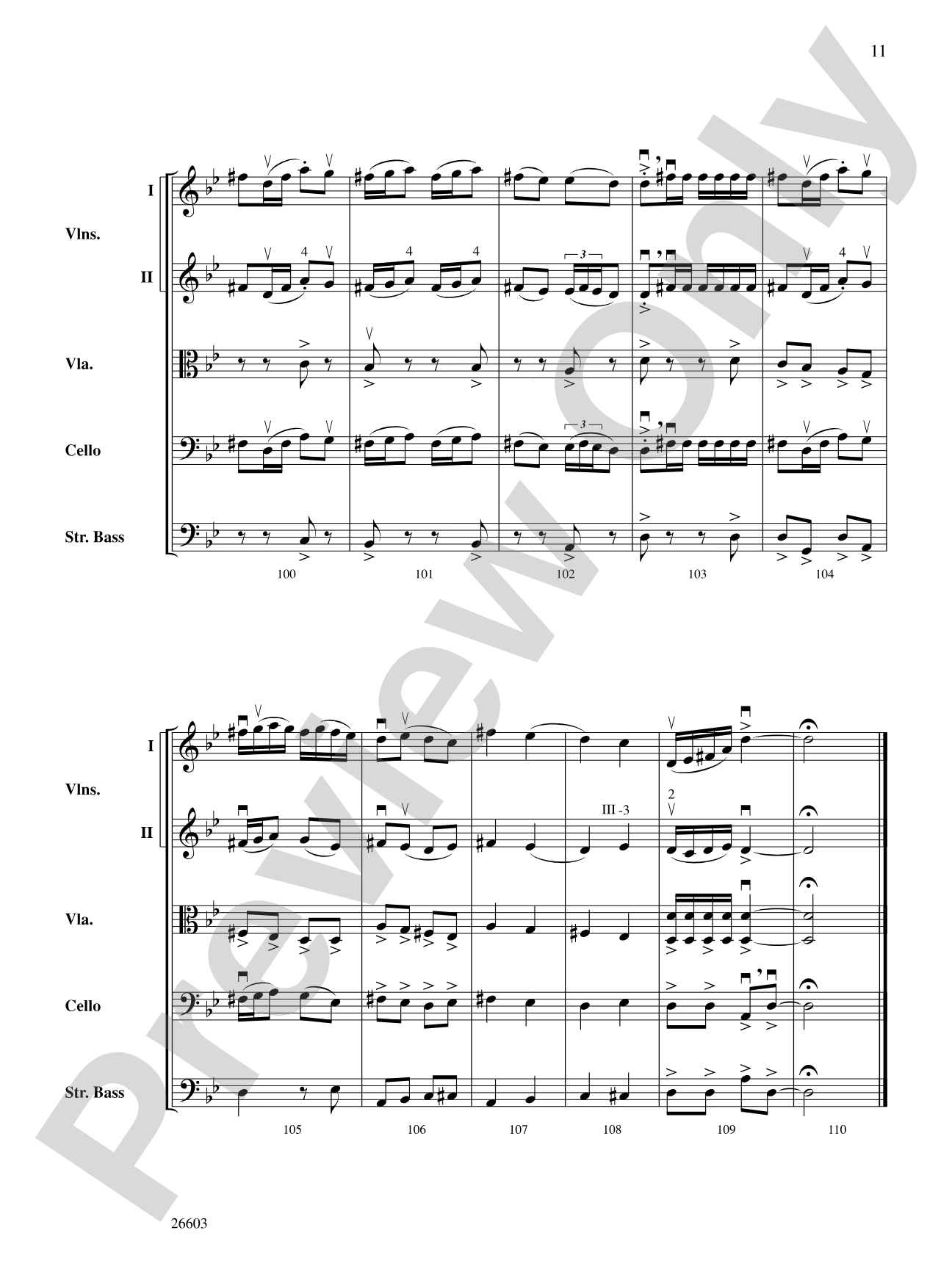 Lebedike Honga (A Lively Honga): String Orchestra Conductor Score & Parts