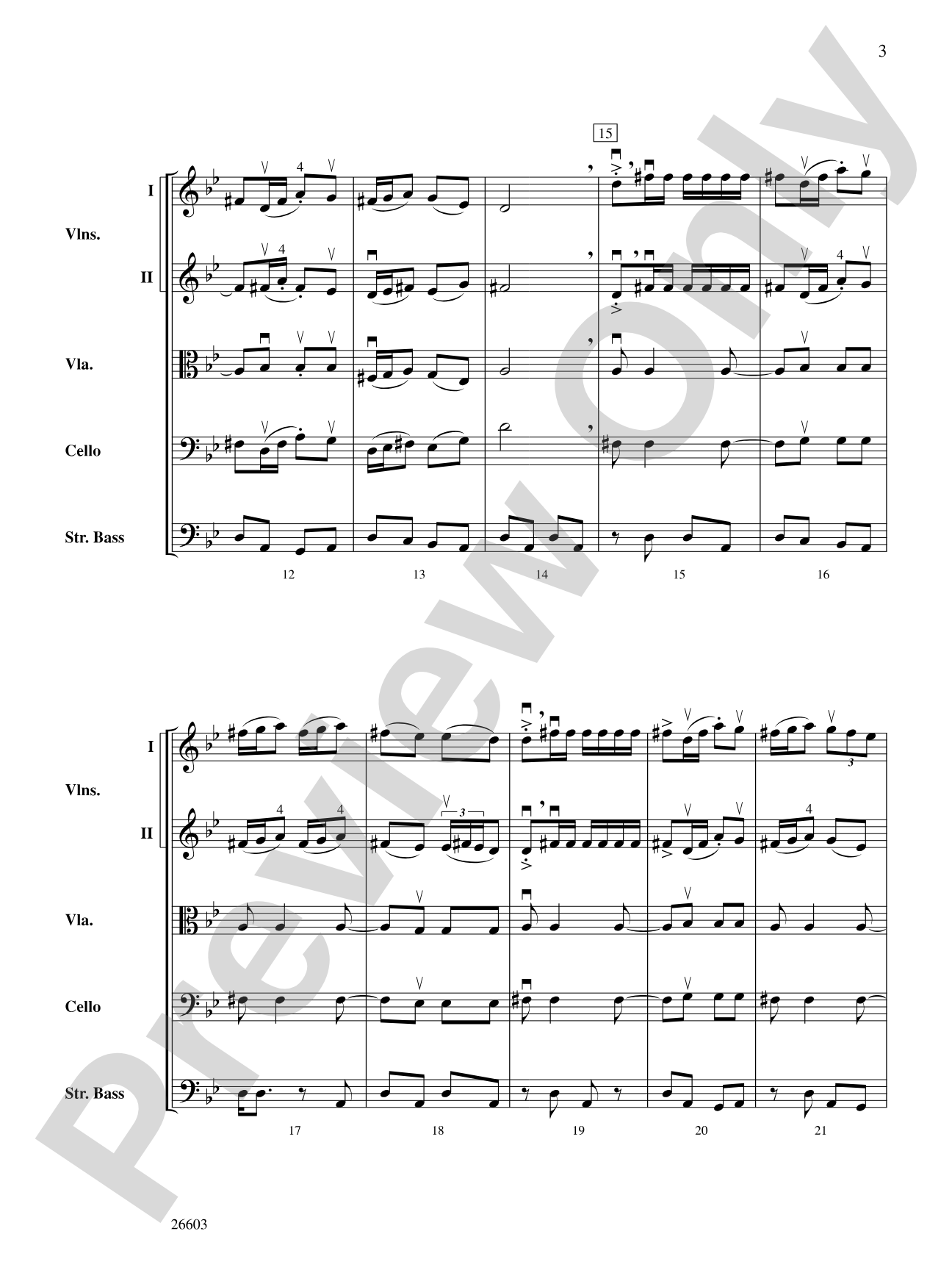 Lebedike Honga (A Lively Honga): String Orchestra Conductor Score & Parts