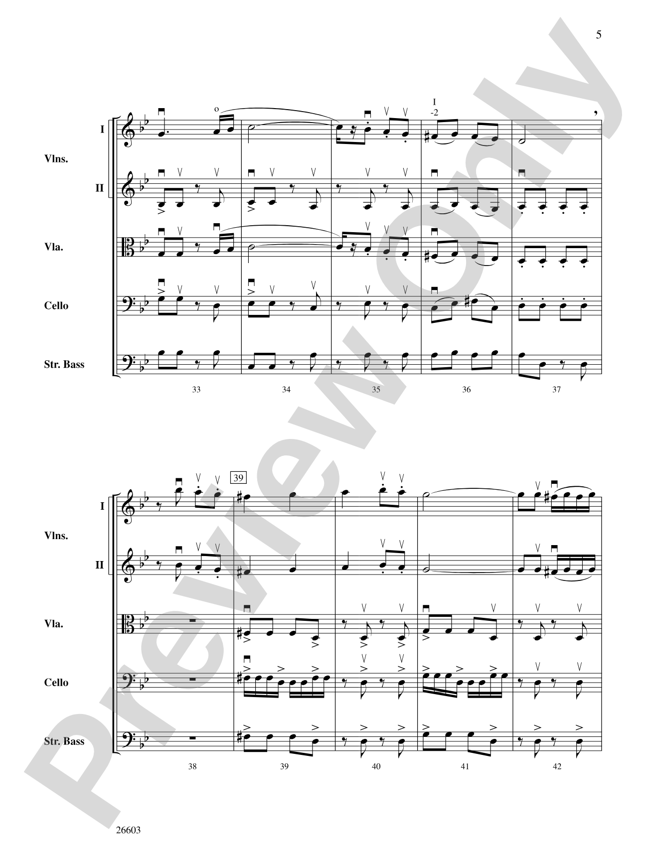 Lebedike Honga (A Lively Honga): String Orchestra Conductor Score & Parts