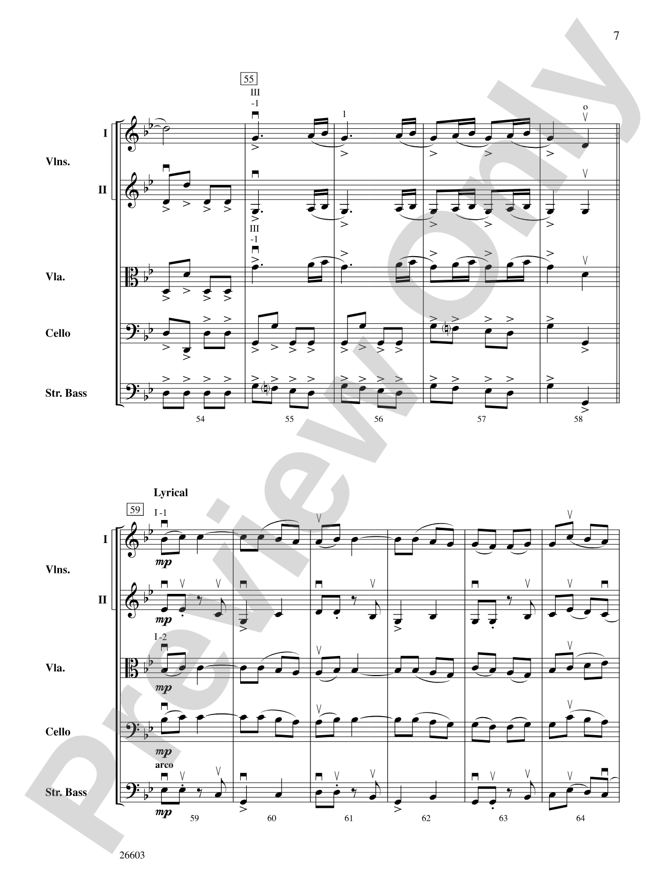 Lebedike Honga (A Lively Honga): String Orchestra Conductor Score & Parts