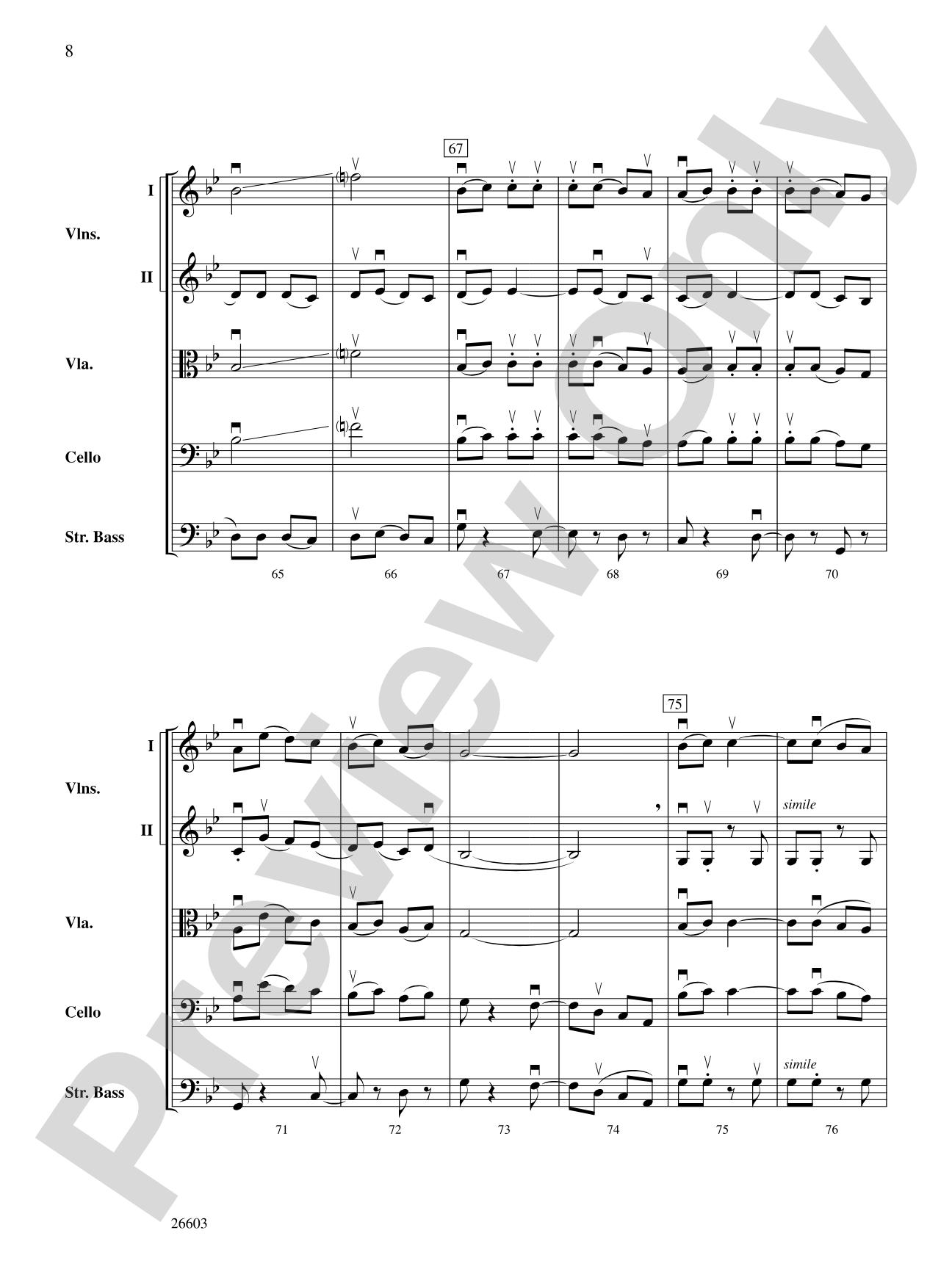 Lebedike Honga (A Lively Honga): String Orchestra Conductor Score & Parts