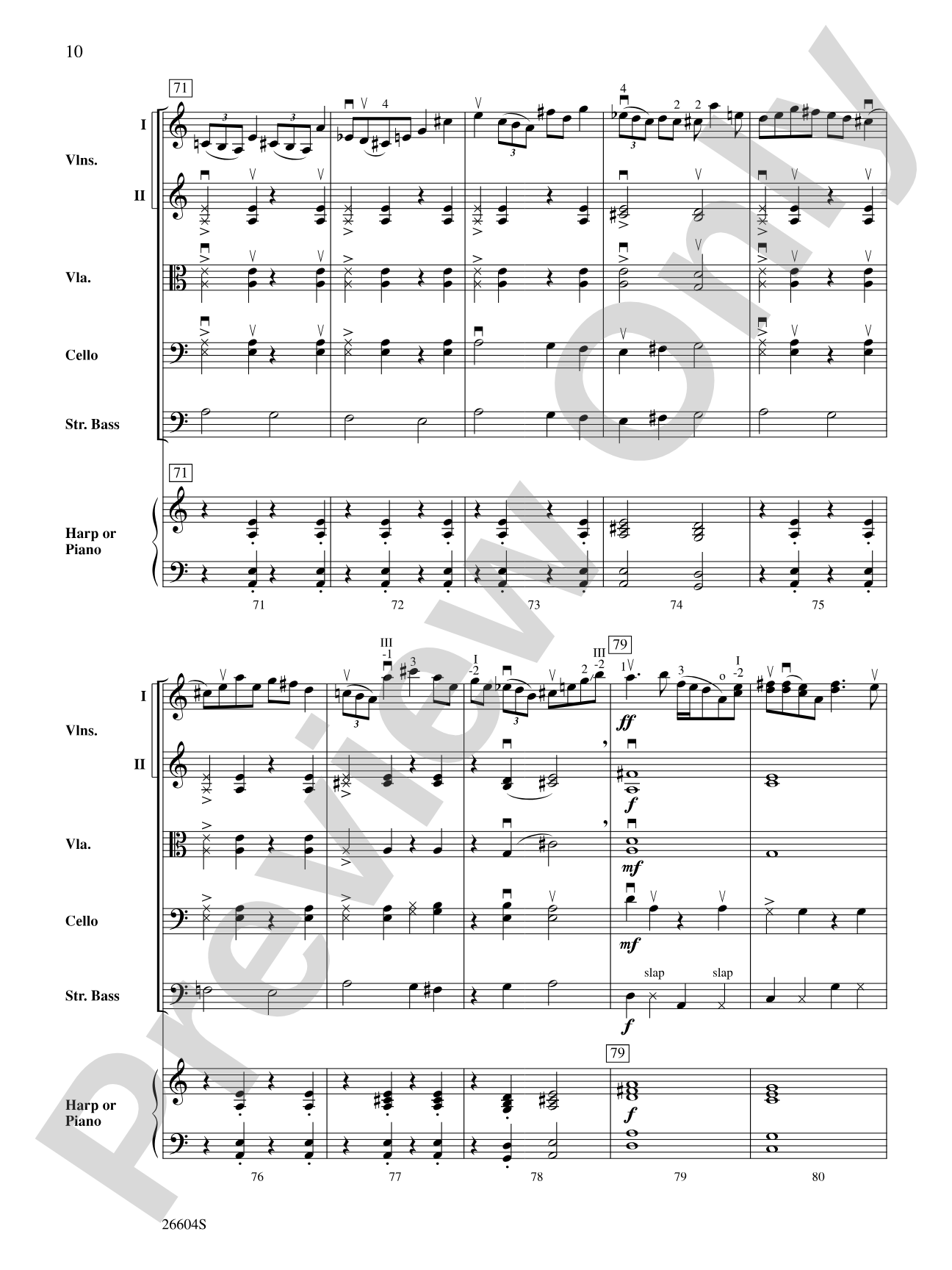 Creaking Tree: String Orchestra Conductor Score & Parts