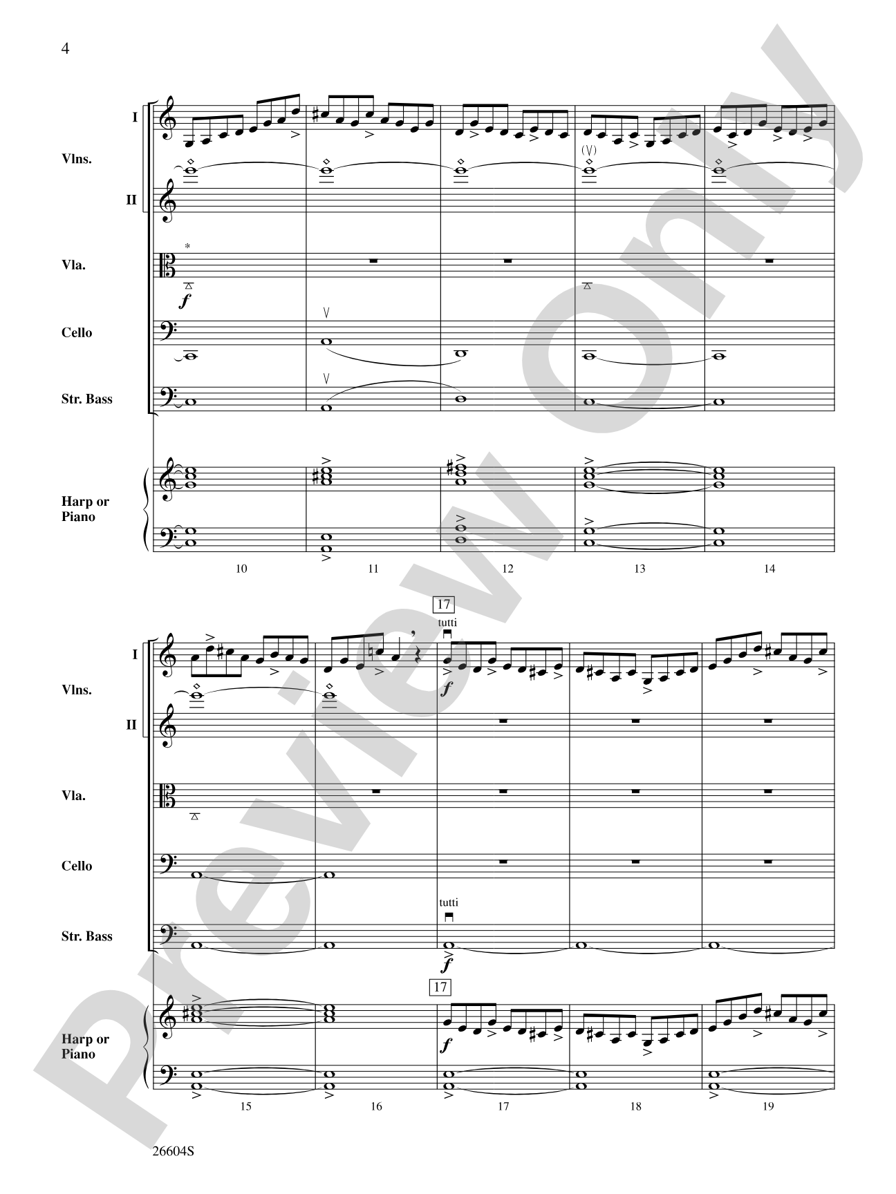 Creaking Tree: String Orchestra Conductor Score & Parts