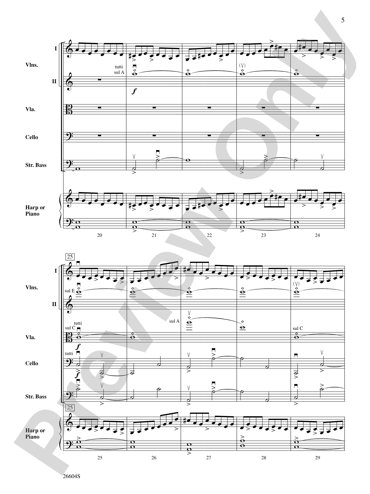 Creaking Tree: String Orchestra Conductor Score & Parts