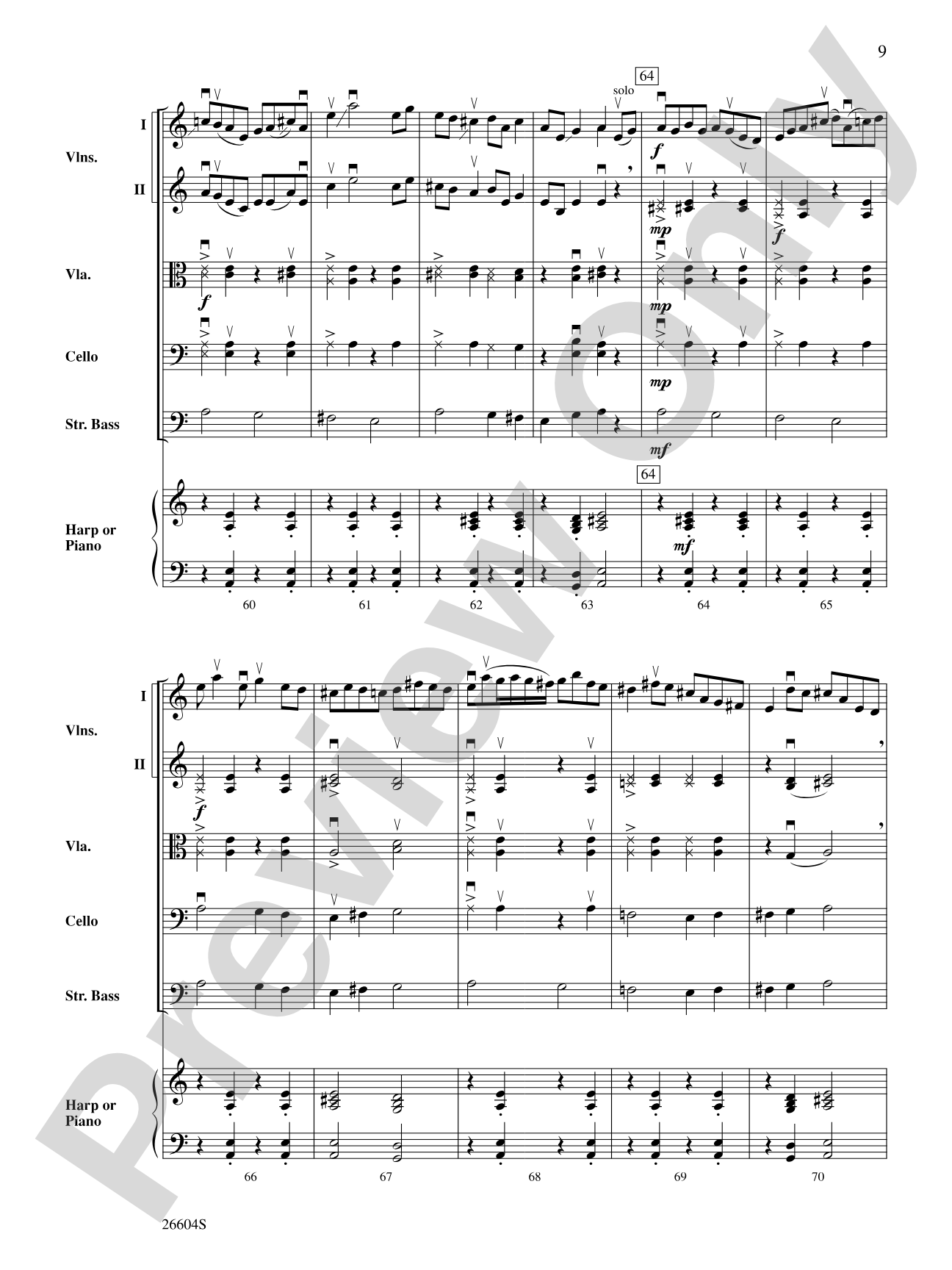 Creaking Tree: String Orchestra Conductor Score & Parts