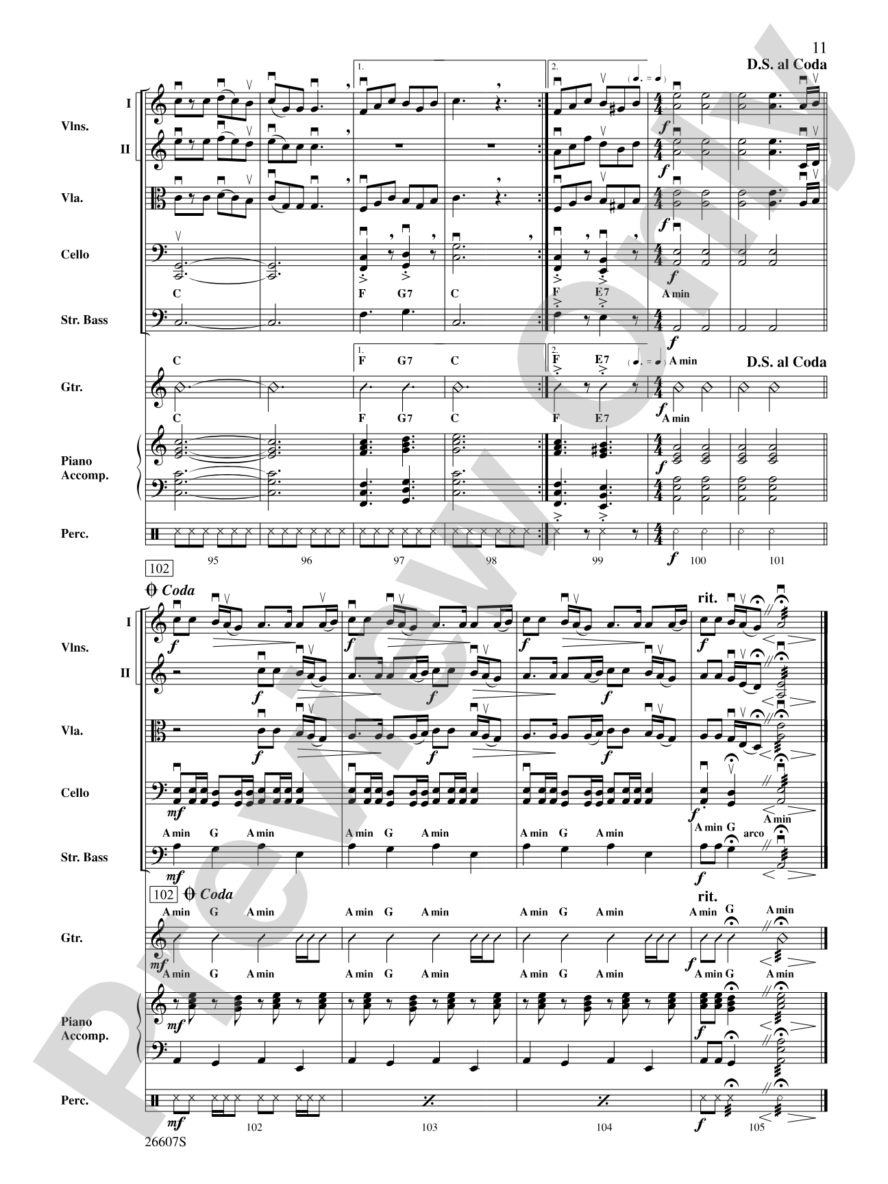 Washburn County: String Orchestra Conductor Score & Parts