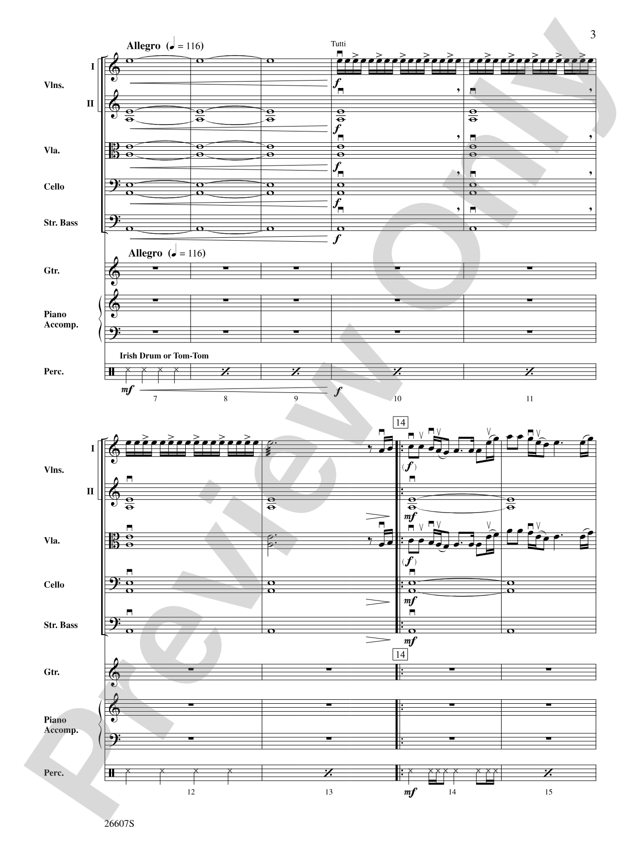 Washburn County: String Orchestra Conductor Score & Parts