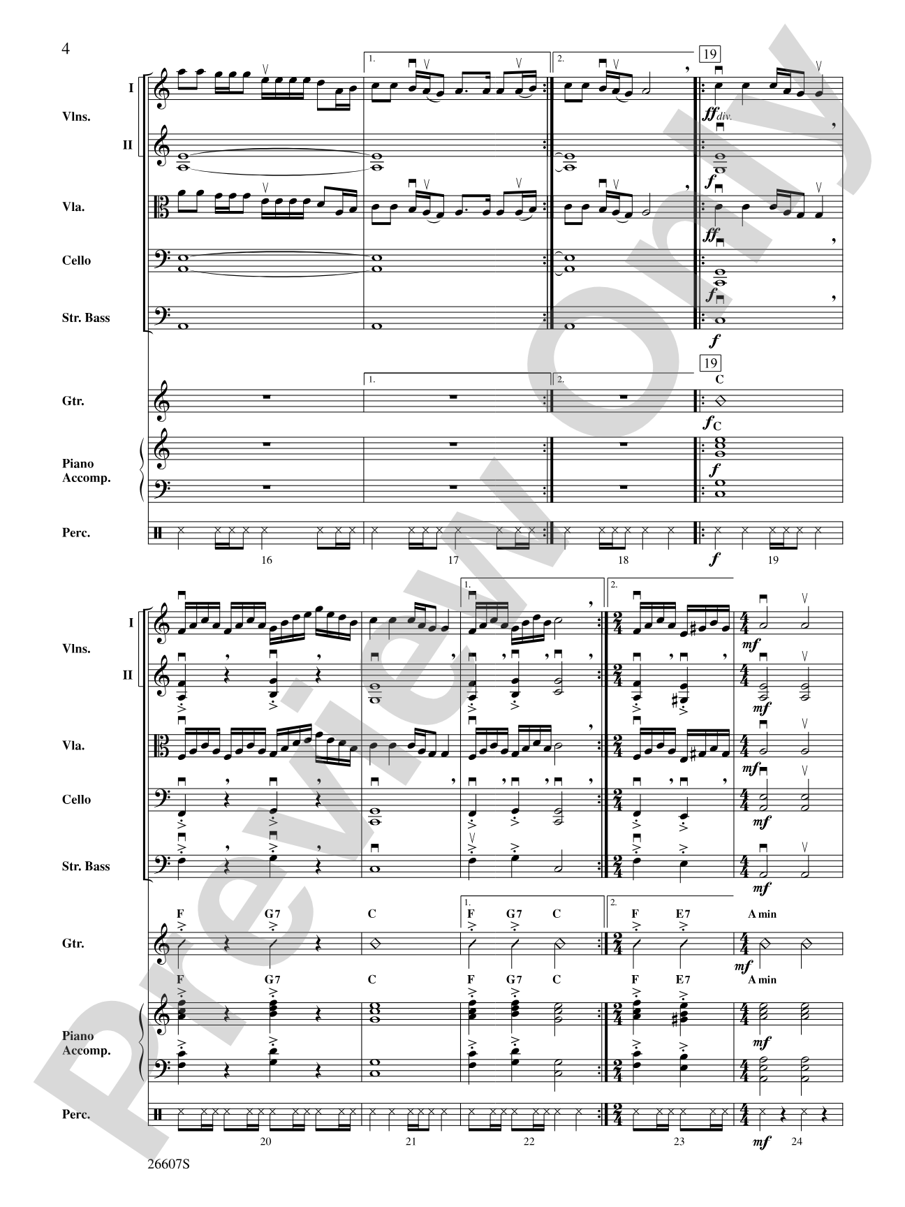 Washburn County: String Orchestra Conductor Score & Parts