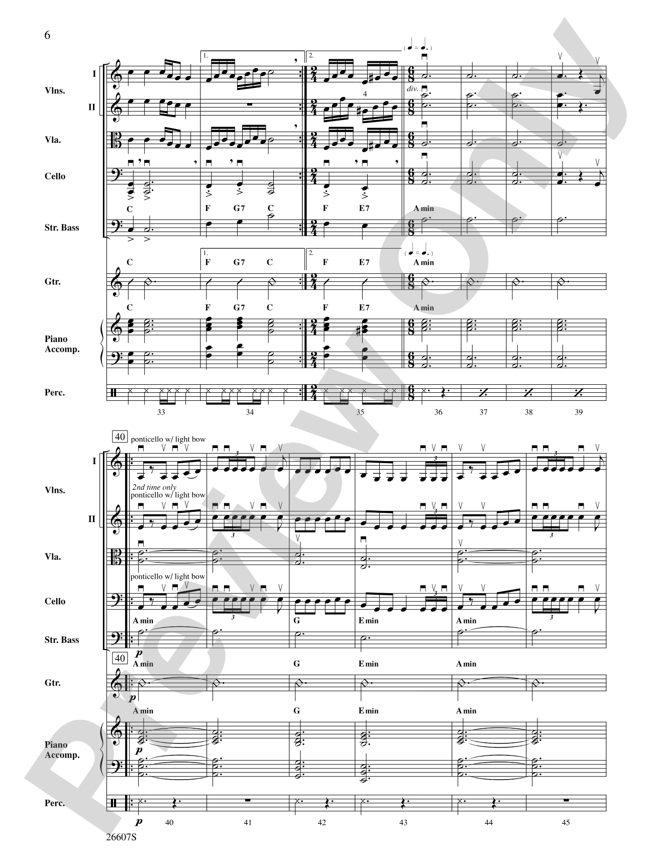 Washburn County: String Orchestra Conductor Score & Parts