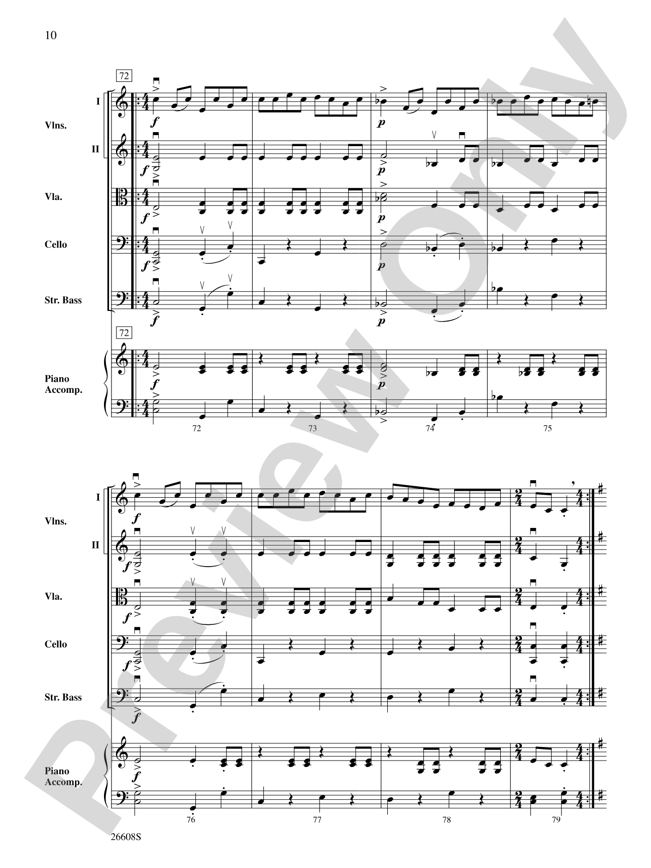 Les Québécois: String Orchestra Conductor Score & Parts