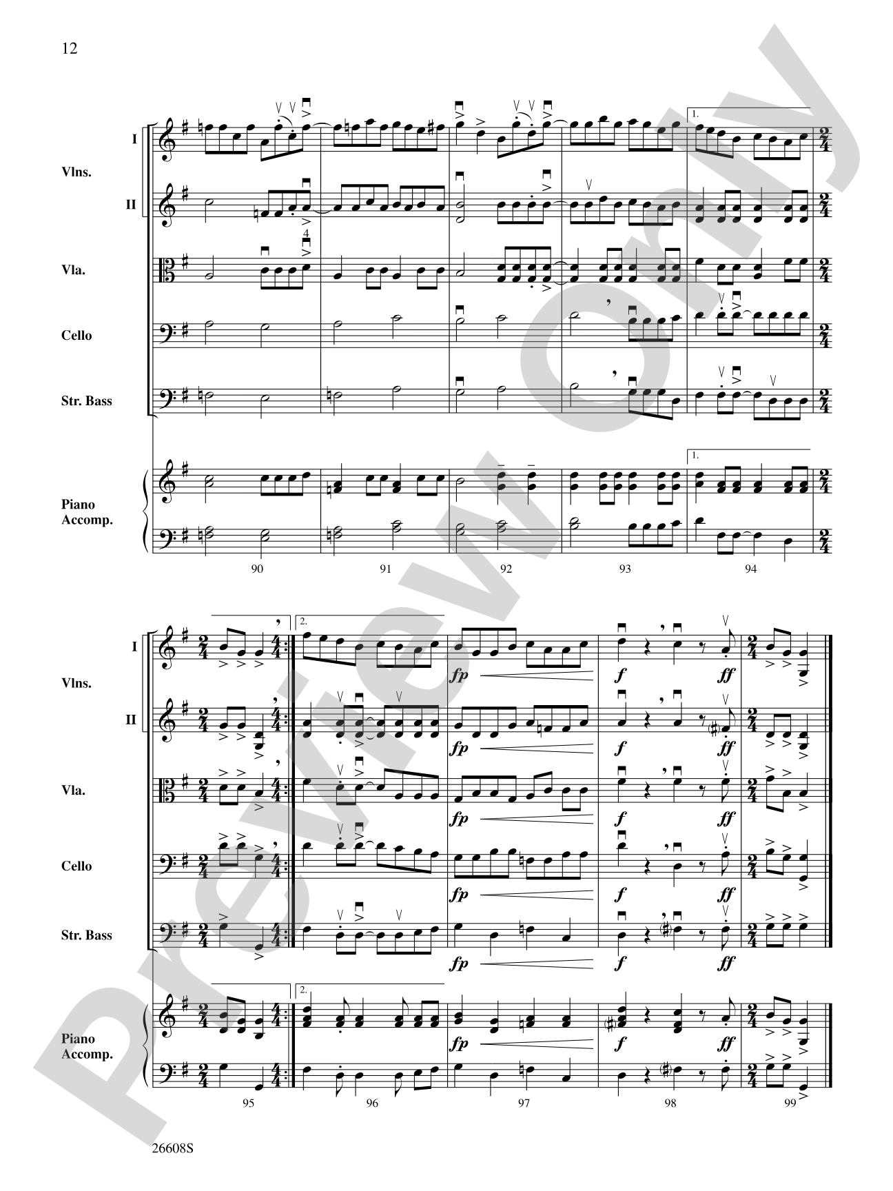 Les Québécois: String Orchestra Conductor Score & Parts