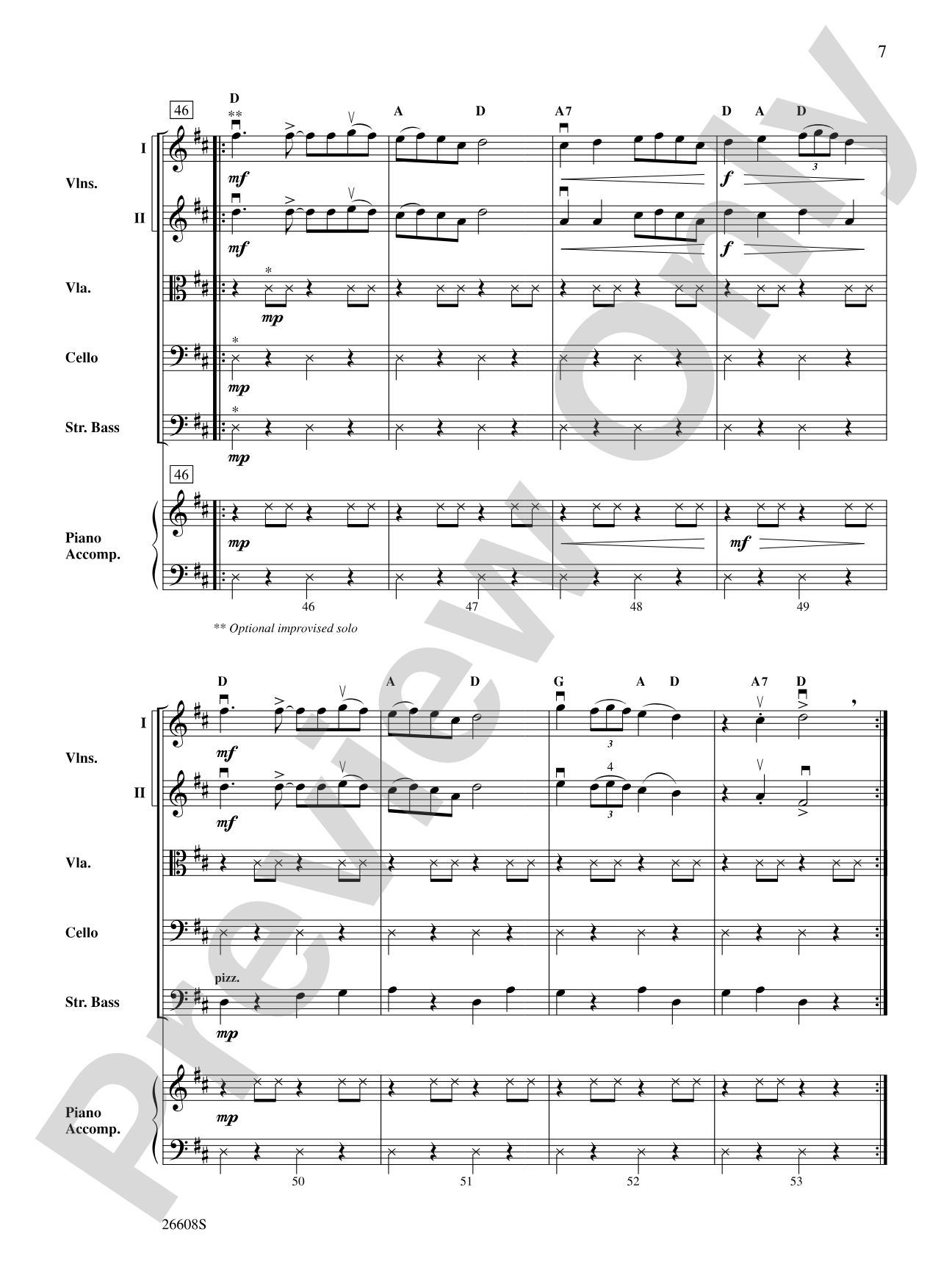 Les Québécois: String Orchestra Conductor Score & Parts