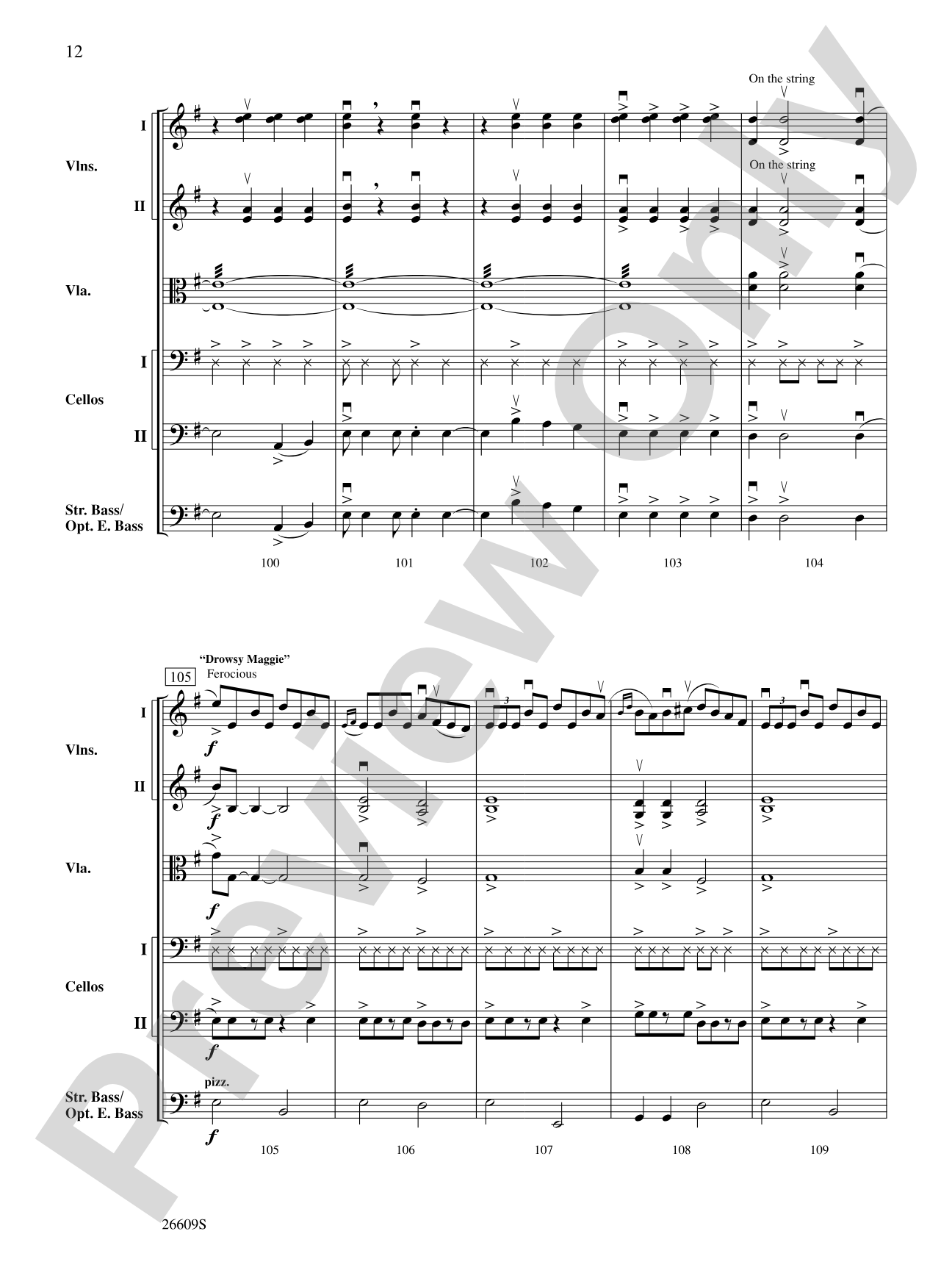 Danny Rocks: String Orchestra Conductor Score & Parts