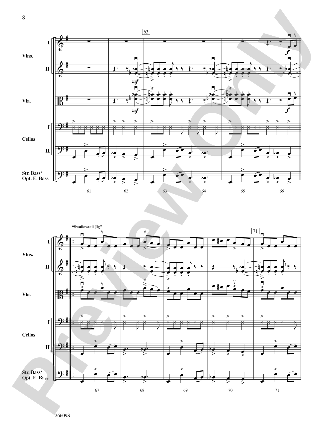 Danny Rocks: String Orchestra Conductor Score & Parts