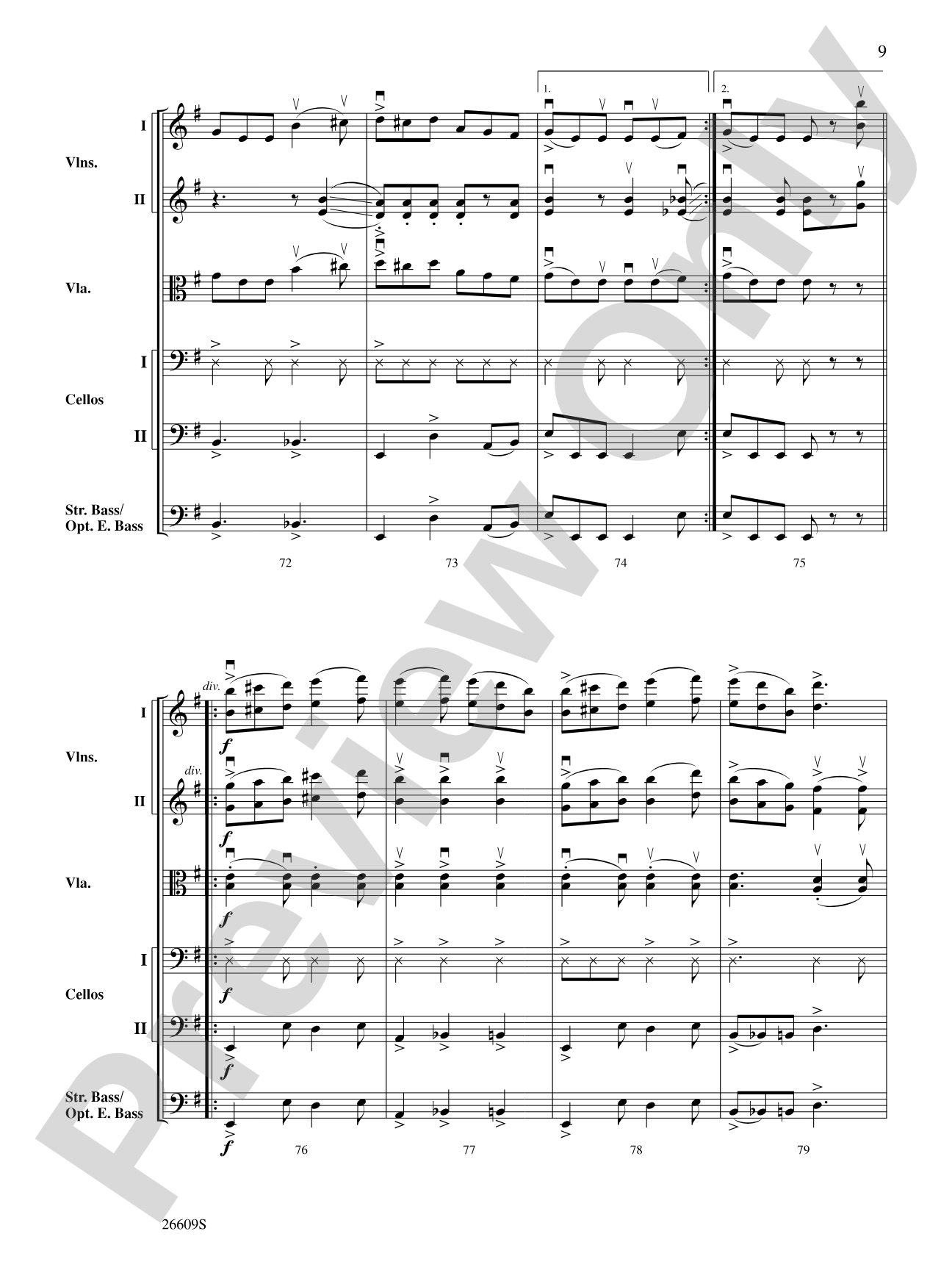 Danny Rocks: String Orchestra Conductor Score & Parts