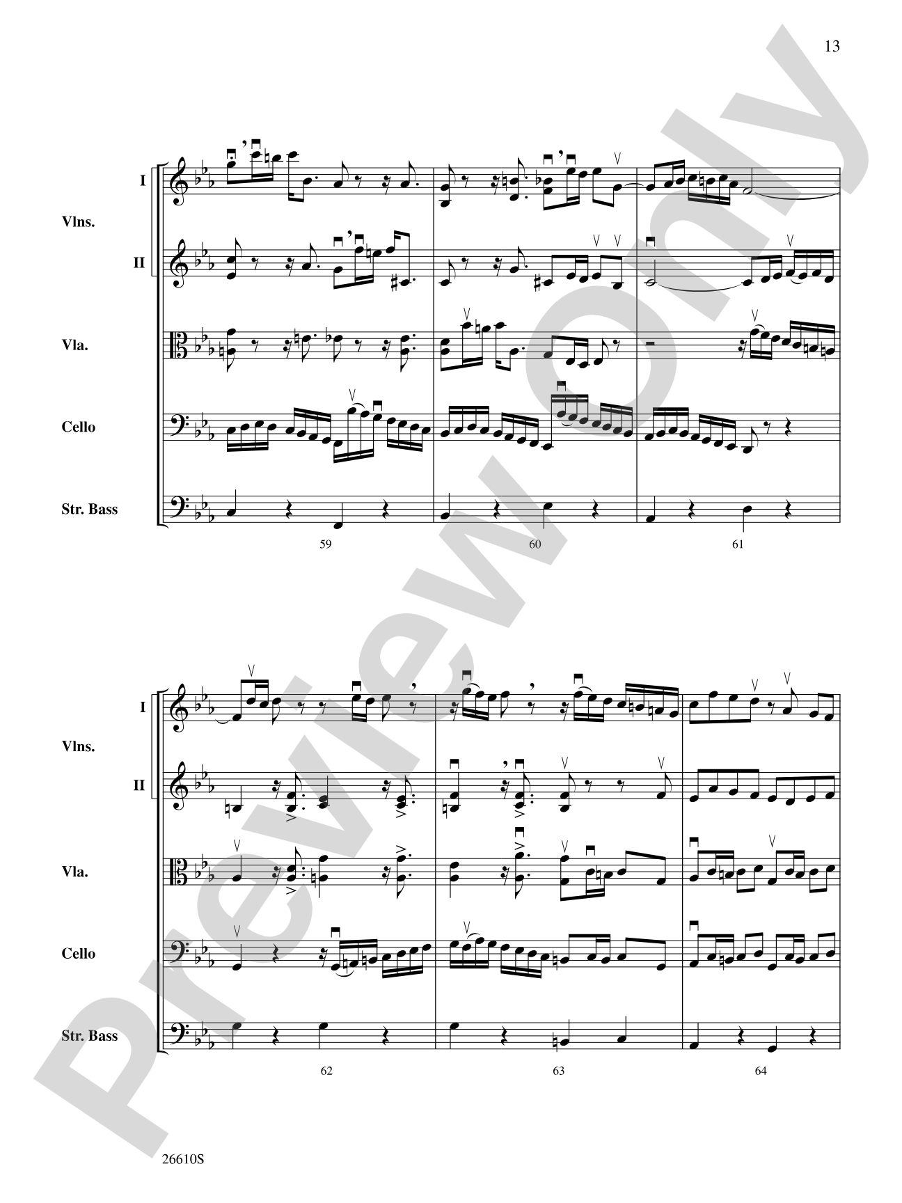 Bach's Lunch: String Orchestra Conductor Score & Parts